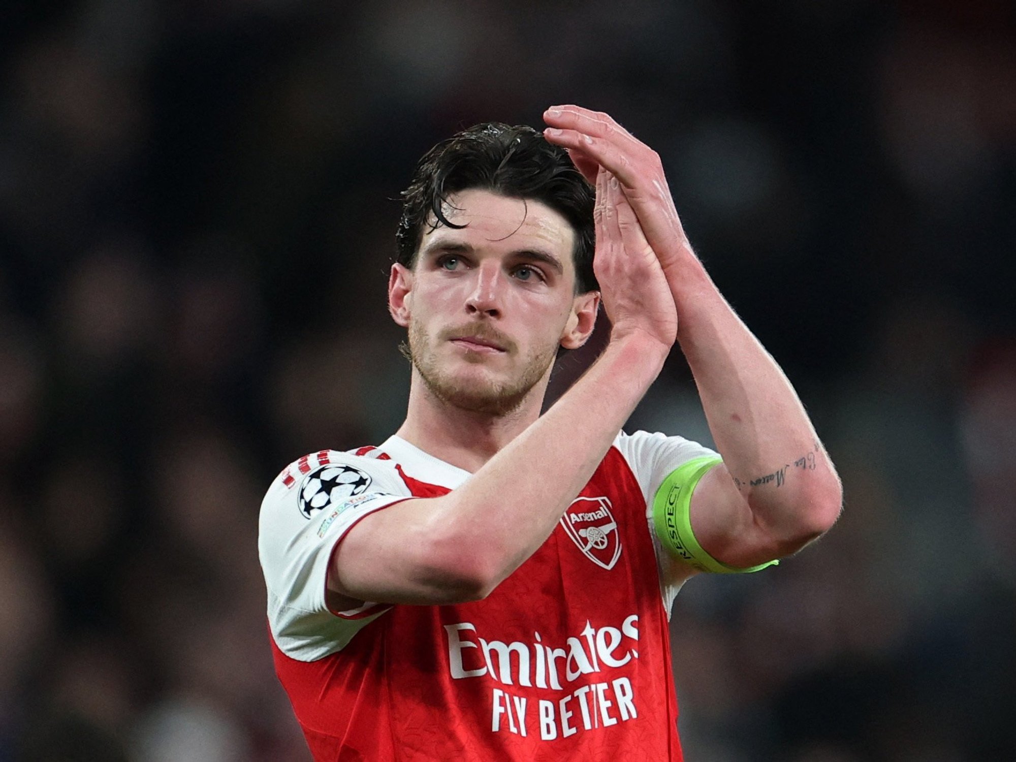 Arsenal star Declan Rice sends fighting message to Man City ahead of title showdown clash