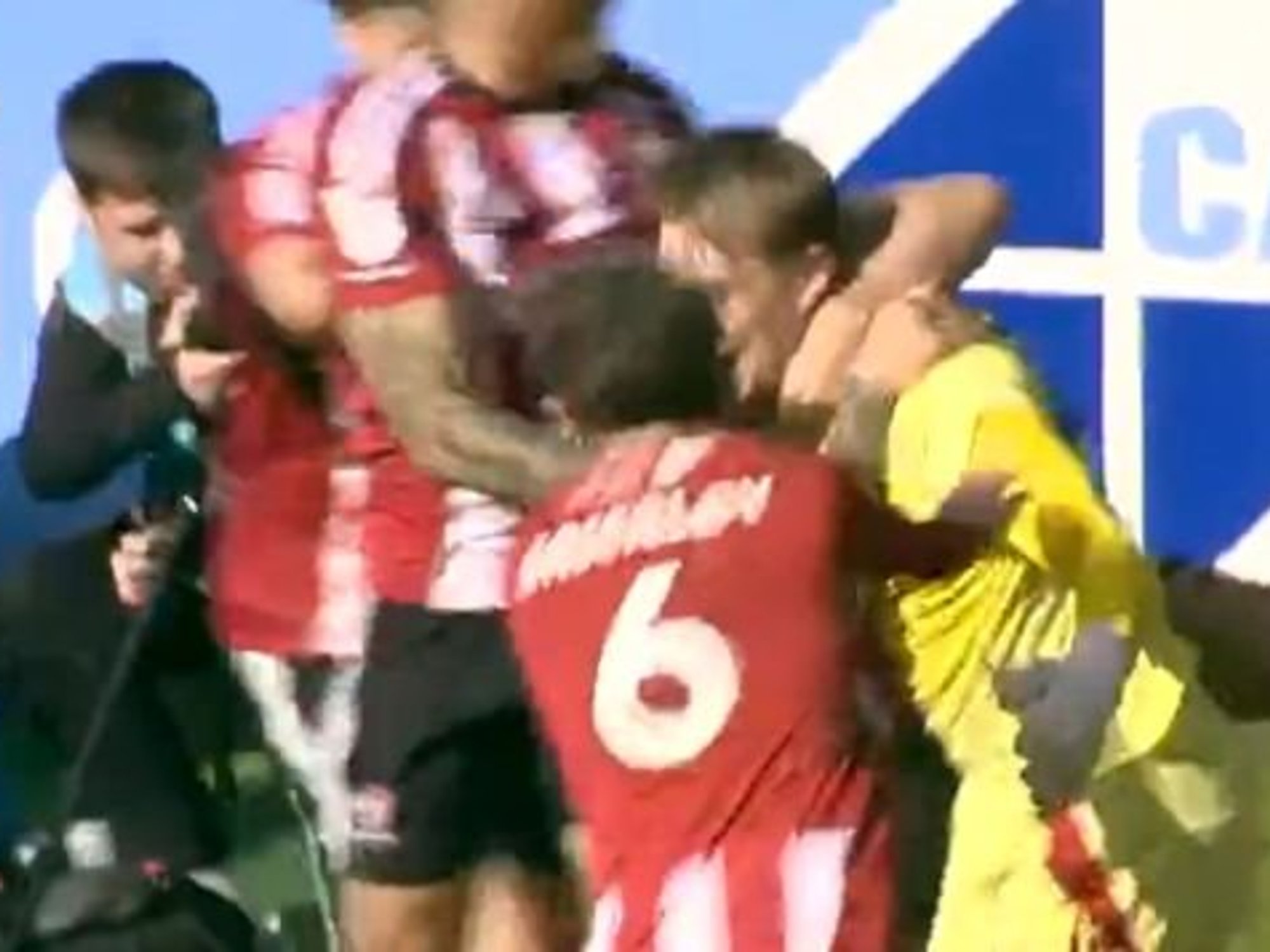 EFL match ends in chaos as goalkeeper scores in 96th minute to salvage draw
