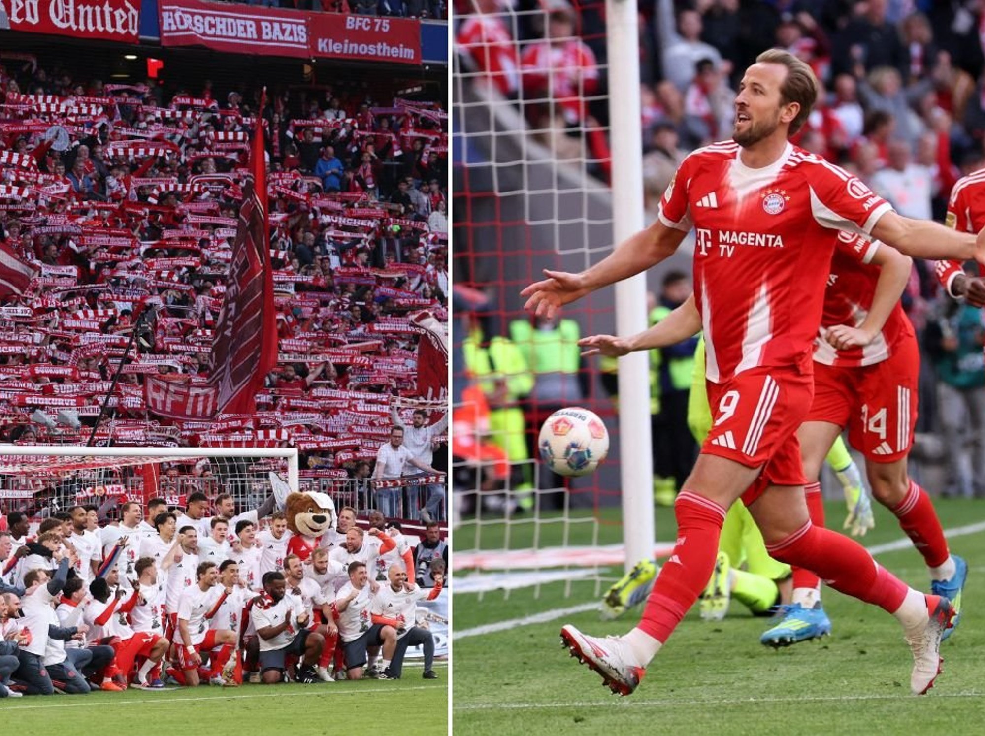 Harry Kane lifts more silverware after Bayern Munich retain Bundesliga with four games remaining