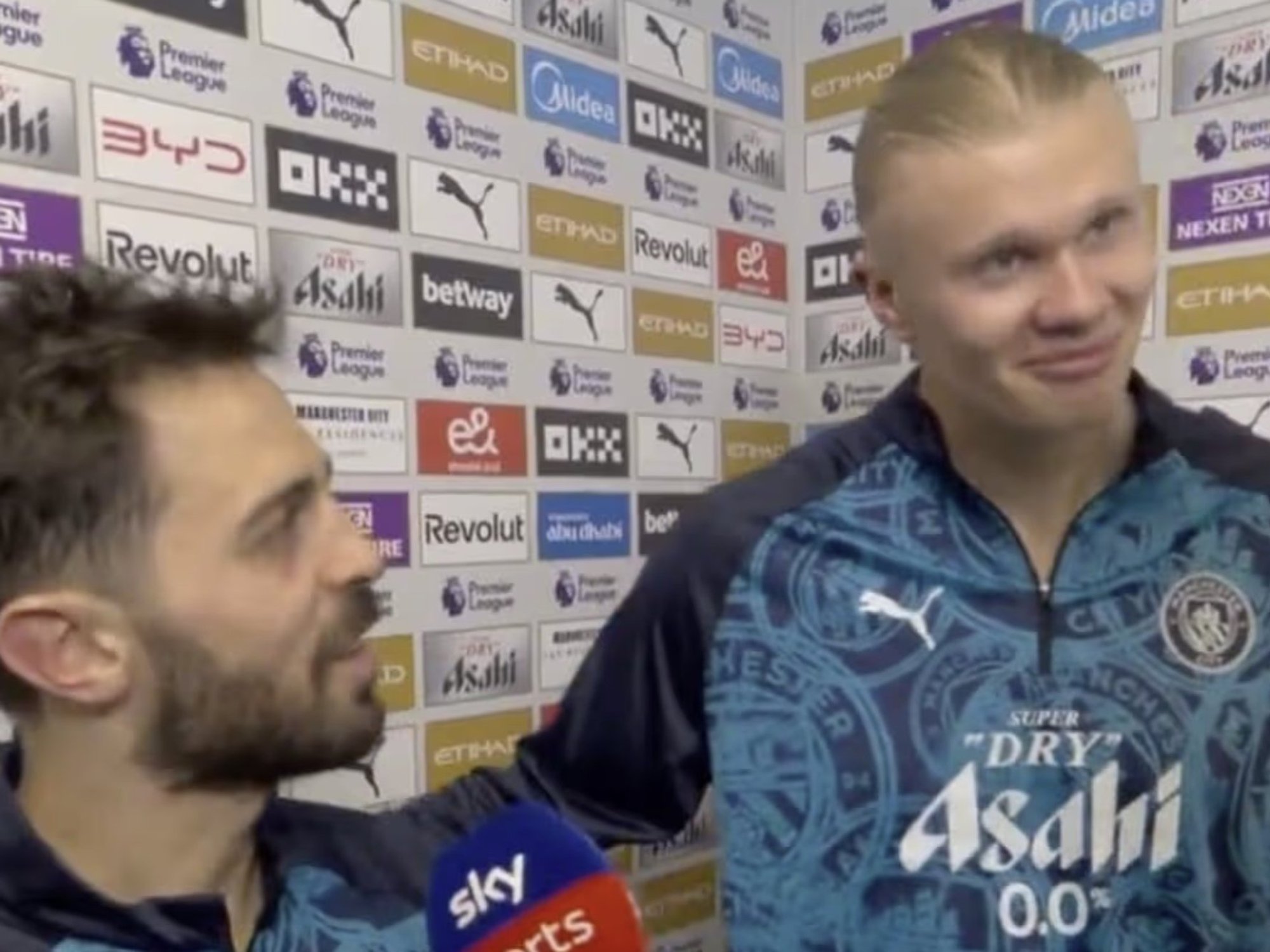 Sky Sports forced to apologise after Erling Haaland's x-rated post-match interview