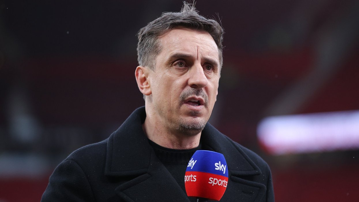 Gary Neville comes under fire from viewers over Sky Sports coverage during Man City vs Arsenal