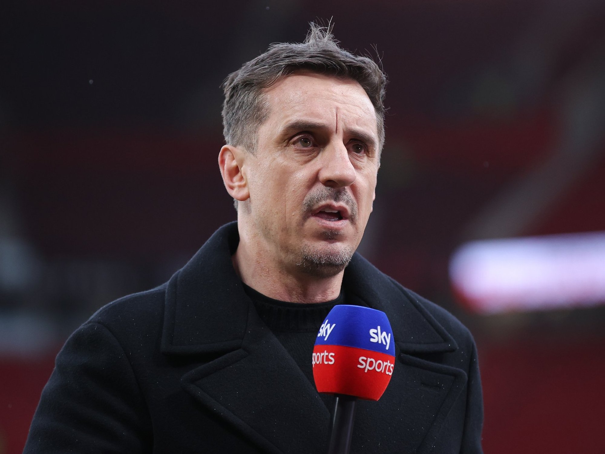 Gary Neville comes under fire from viewers over Sky Sports coverage during Man City vs Arsenal