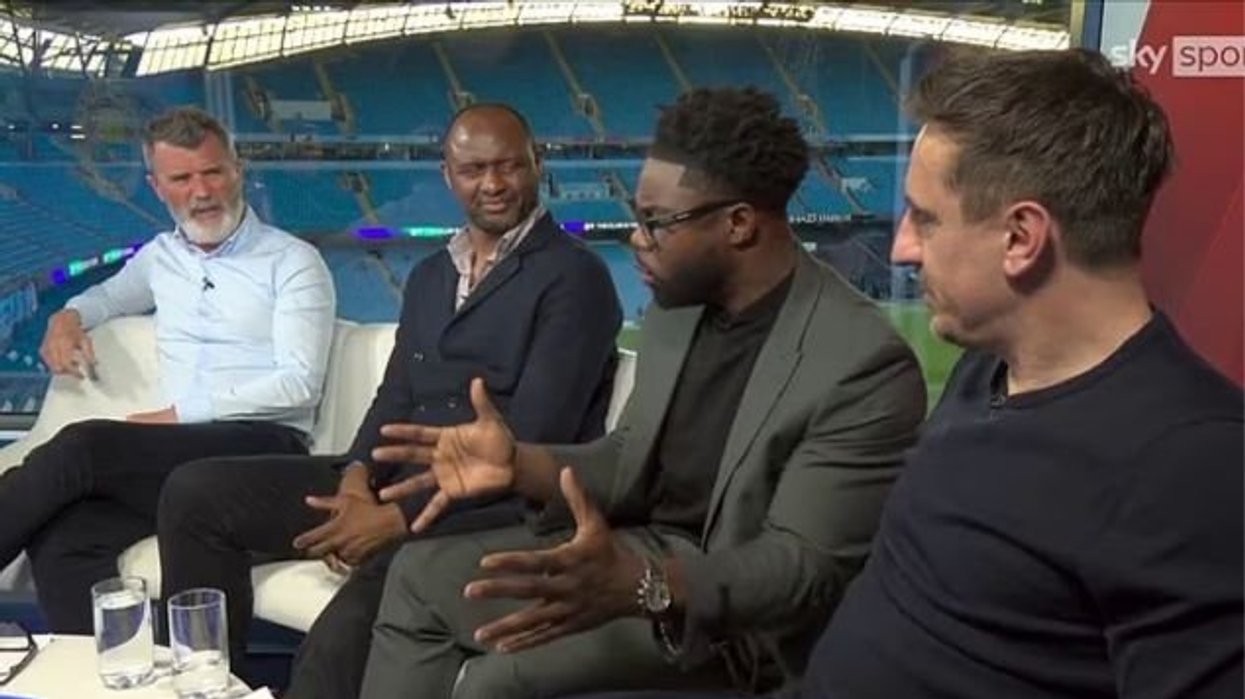 Roy Keane snaps at Gary Neville and Micah Richards after seismic Man City win over Arsenal