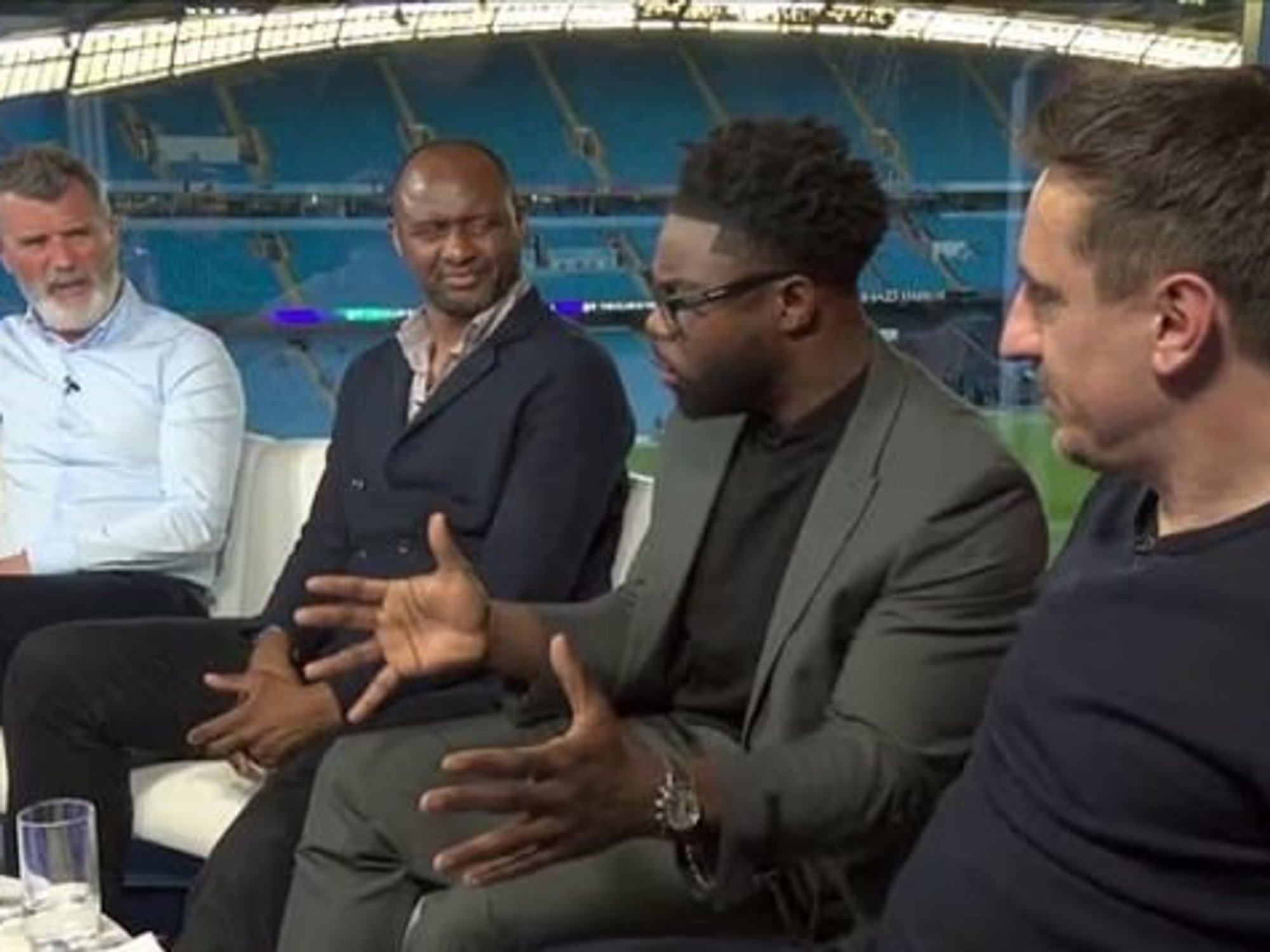 Roy Keane snaps at Gary Neville and Micah Richards after seismic Man City win over Arsenal