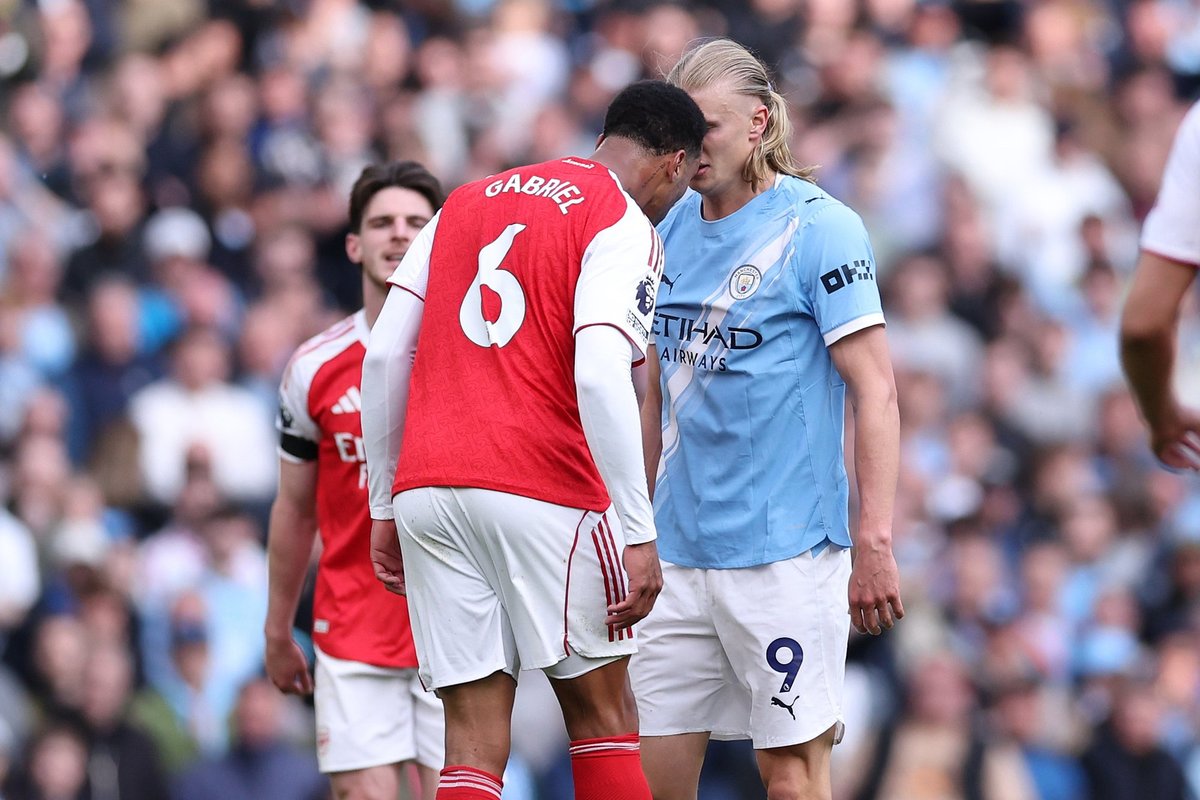 Erling Haaland doesn't hold back in Gabriel row after Man City victory over Arsenal