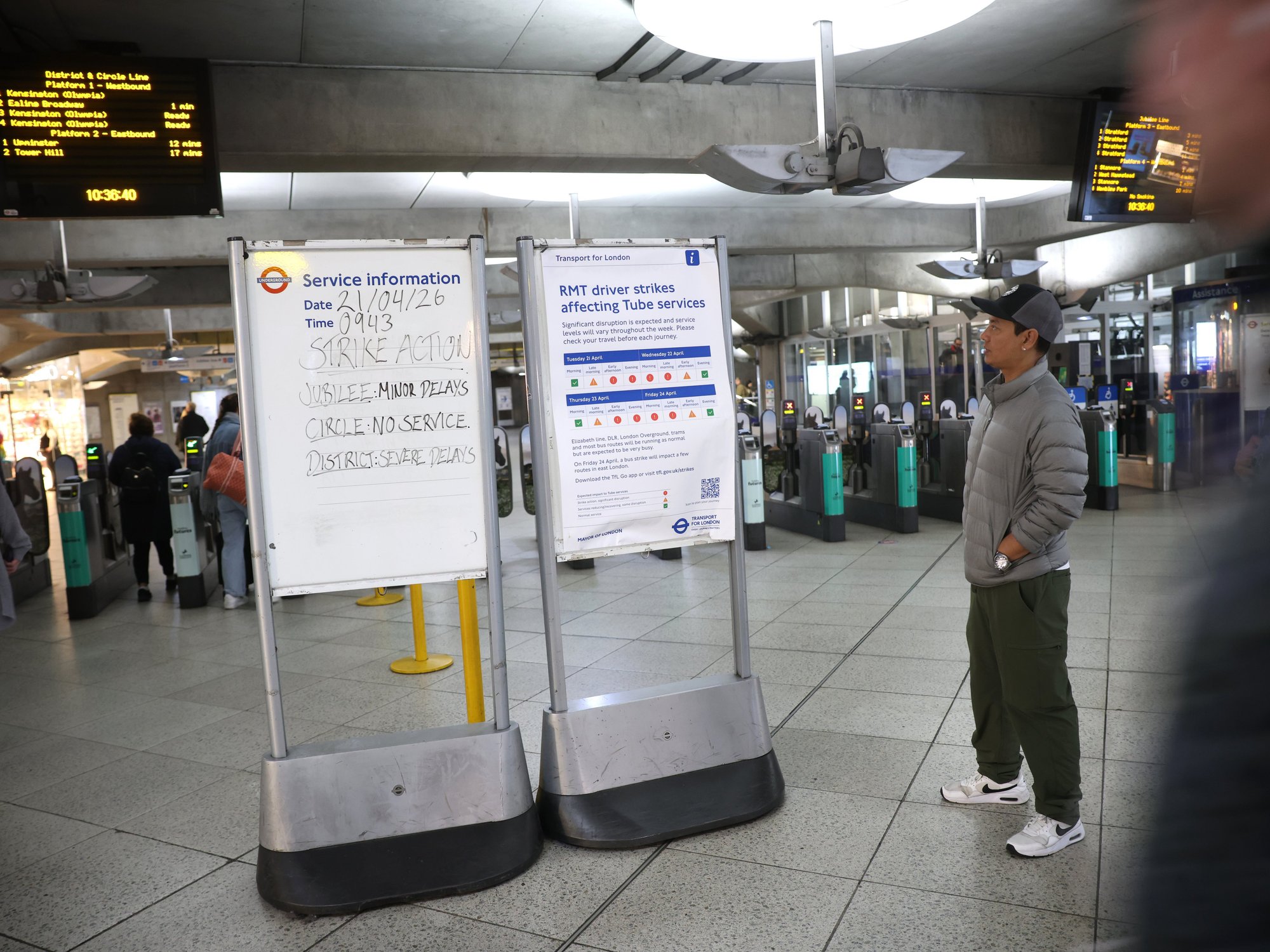 Six days of chaos begins as London tube driver strike gets underway