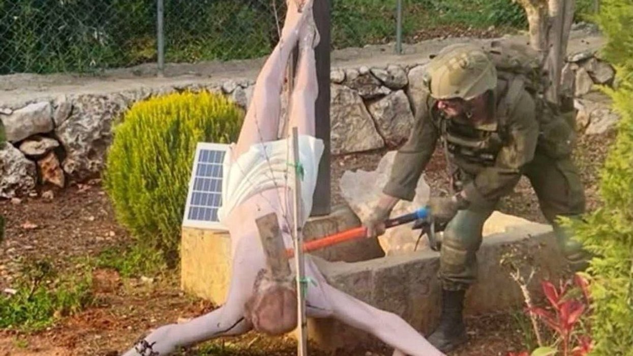 IDF soldier suspended from duty after vandalism of Jesus statue in Lebanon