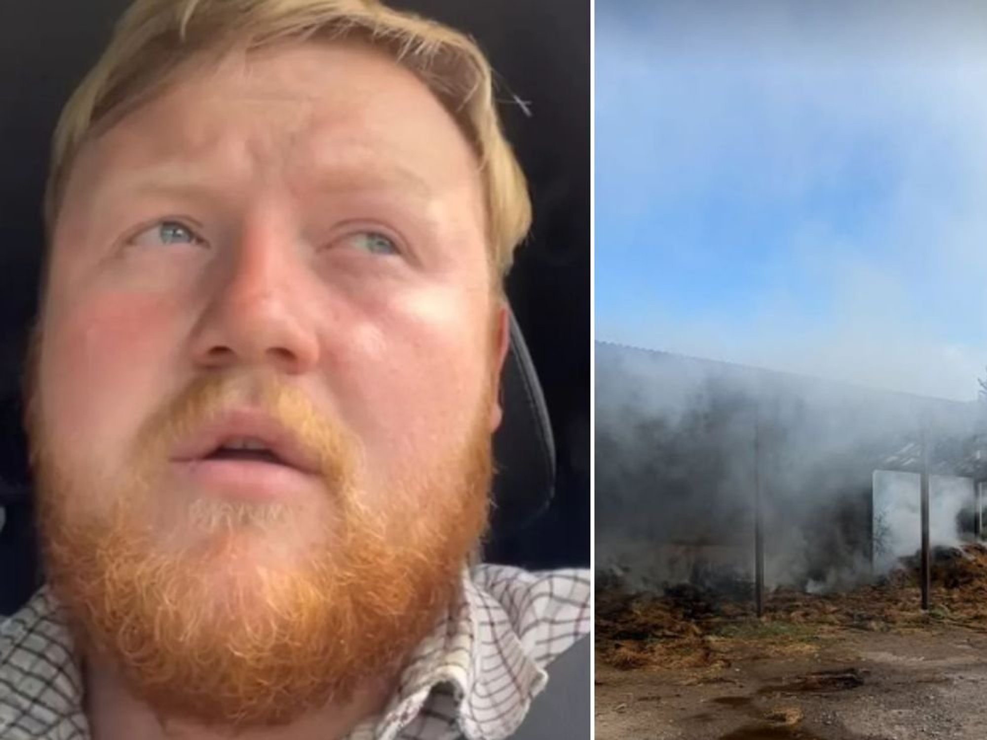 Kaleb Cooper issues desperate plea after fire rips through Clarkson's Farm star's barn: 'Bad day'