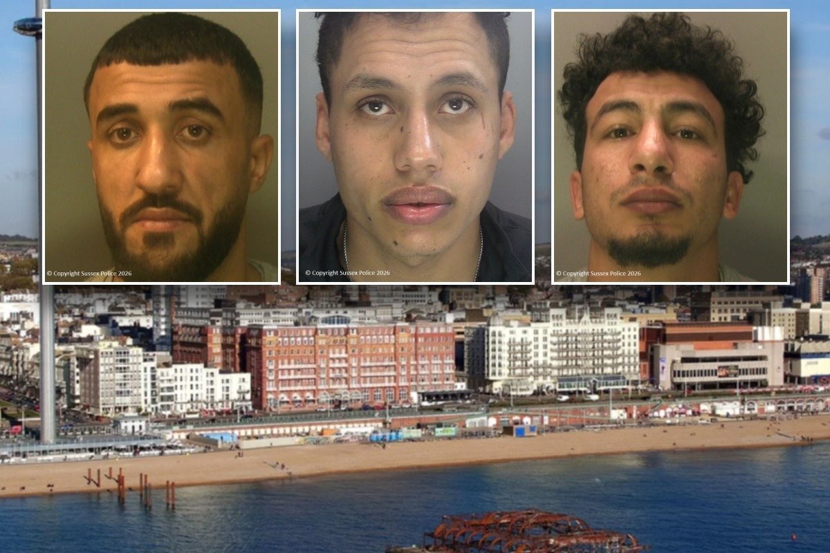 Three asylum seekers found guilty of raping woman on Brighton beach