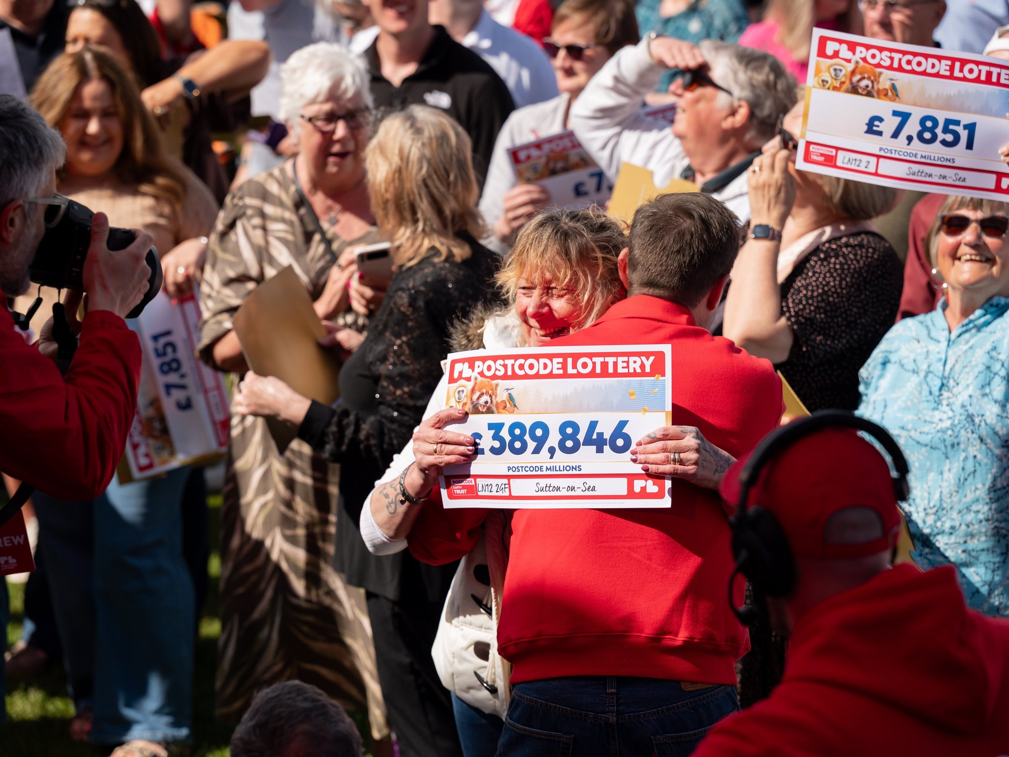 Seaside town celebrates after sharing £12.3million Postcode Lottery jackpot