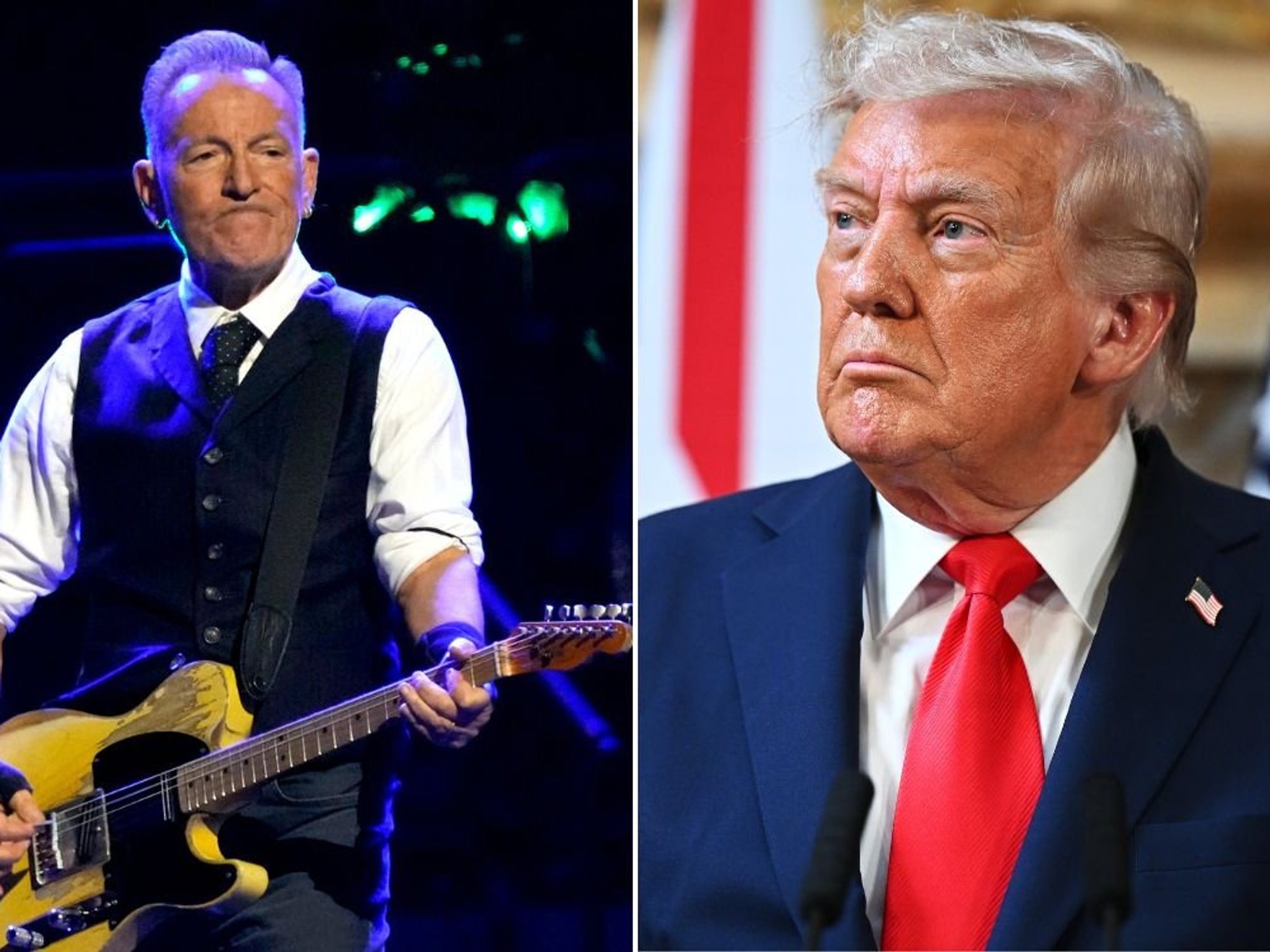 Bruce Springsteen sets feud aside as he prays for Donald Trump during concert following assassina...