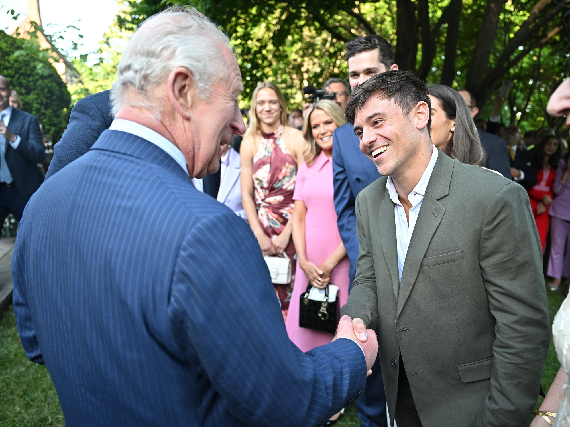 King Charles catches up with British sporting hero during US State Visit