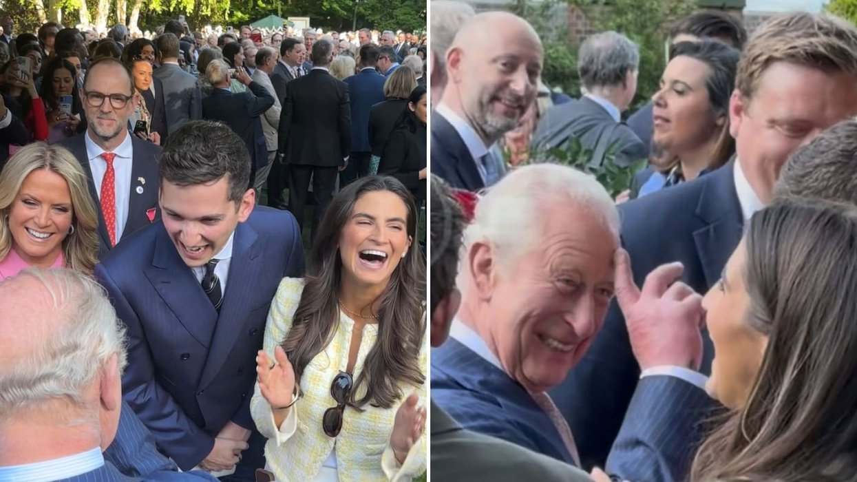 King Charles comes face to face with comedian who impersonates him