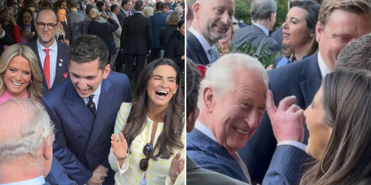 King Charles comes face to face with comedian who impersonates him thumbnail