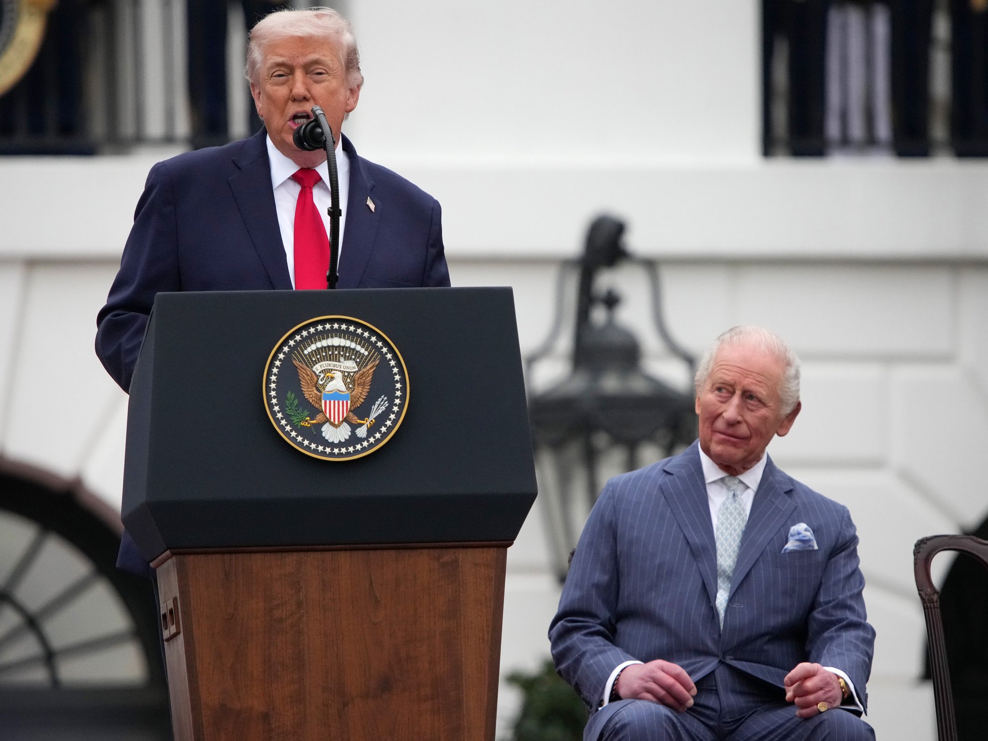 Donald Trump admits he wants to break protocol for King's address to Congress: 'A step too far!'