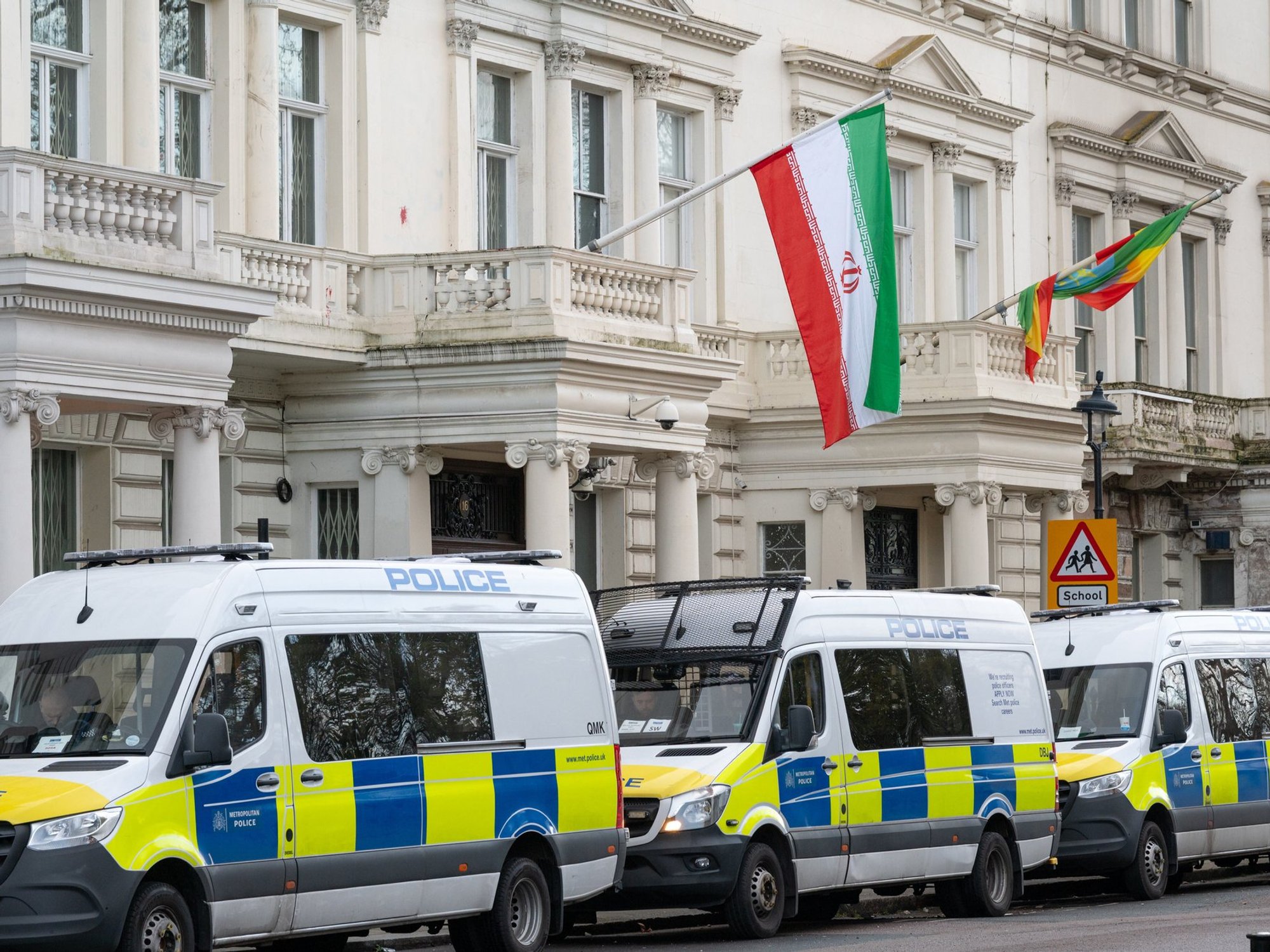 Now police launch terror probe into Iran embassy after it urges Iranians to become martyrs