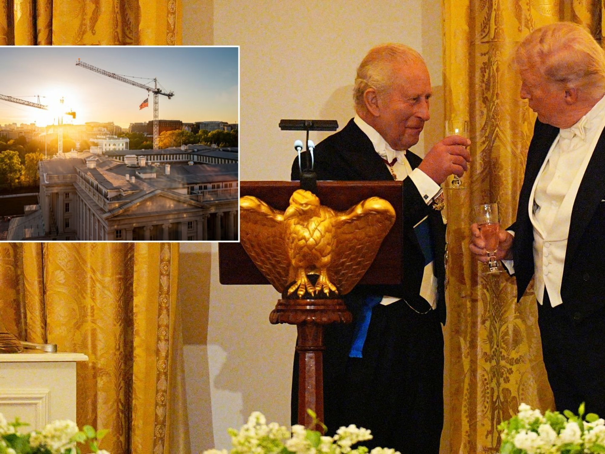 King Charles mocks Donald Trump's White House ballroom plans