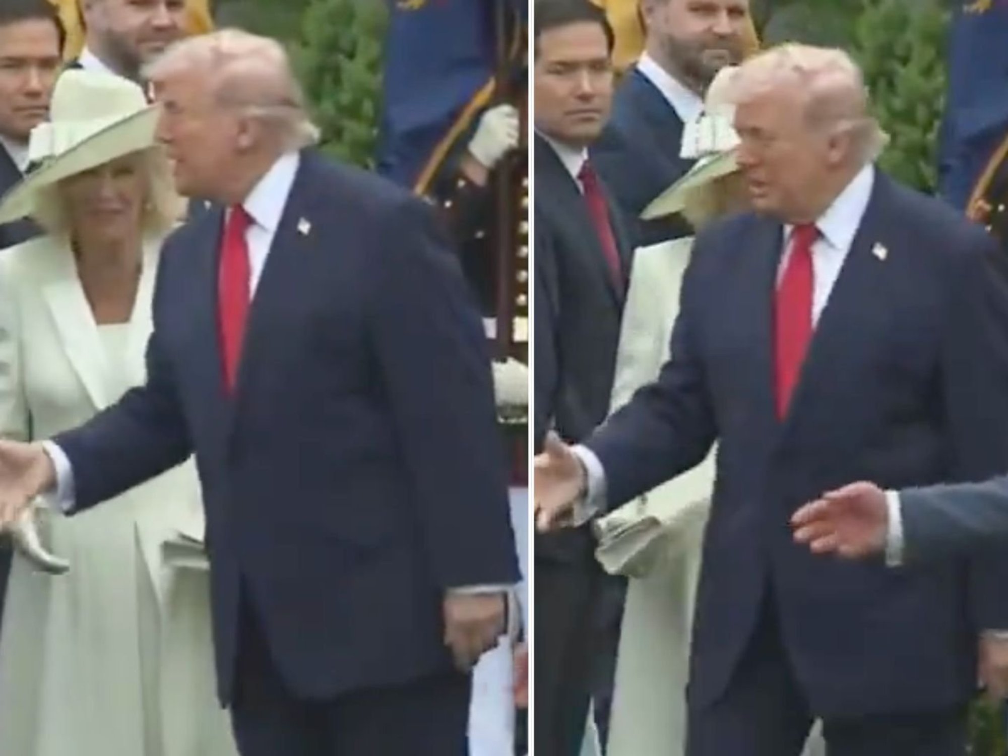 Donald Trump accused of 'disrespecting' King Charles and Queen Camilla by enraged royal fans