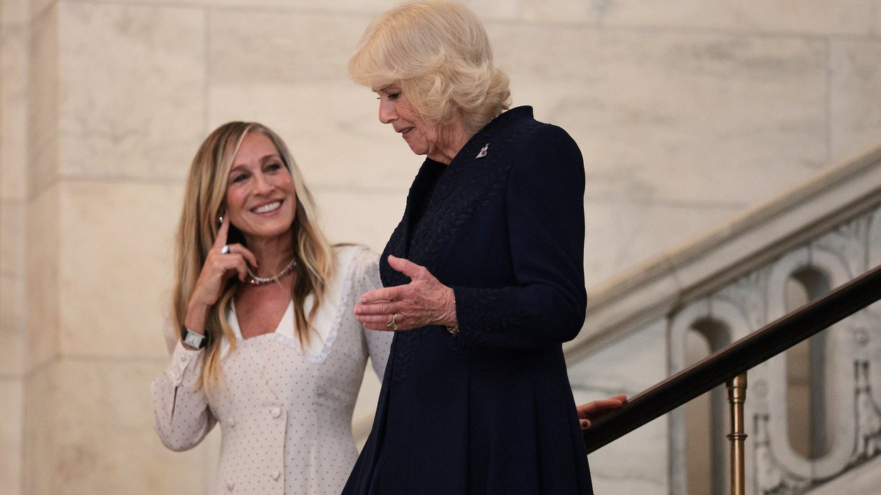 Queen Camilla joins forces with Sarah Jessica Parker at New York Public Library