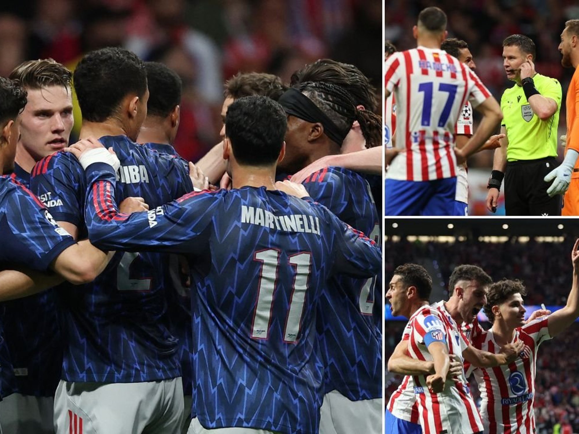 Arsenal held against Atletico Madrid as VAR heavily influences Champions League clash