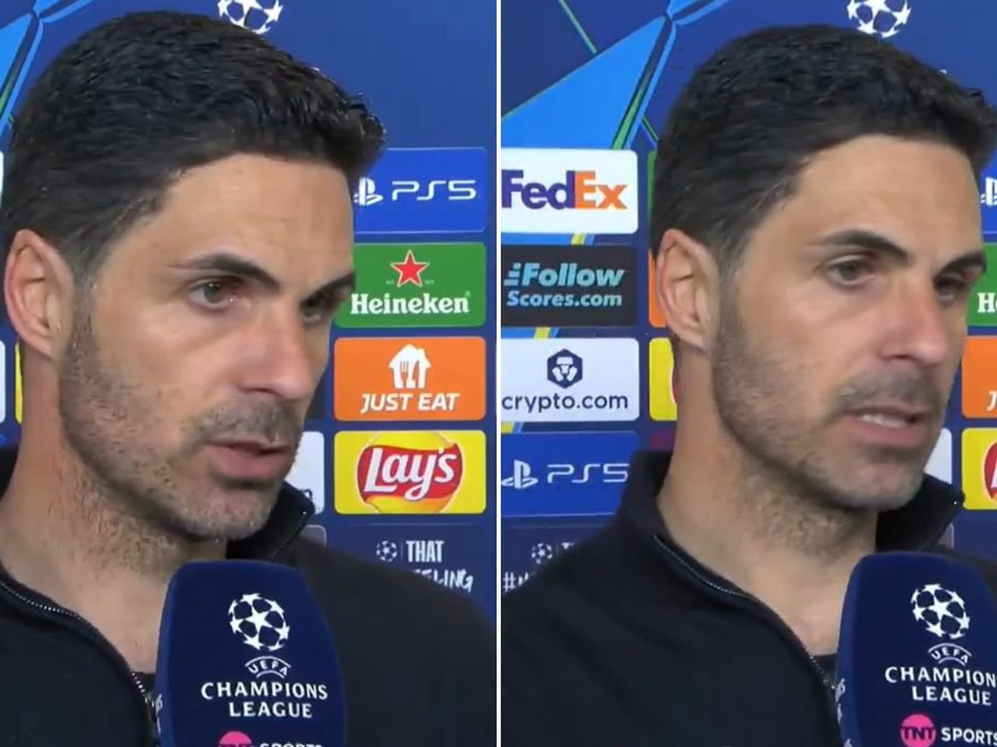 Mikel Arteta blows top in interview after controversial VAR call in Arsenal's Atletico draw