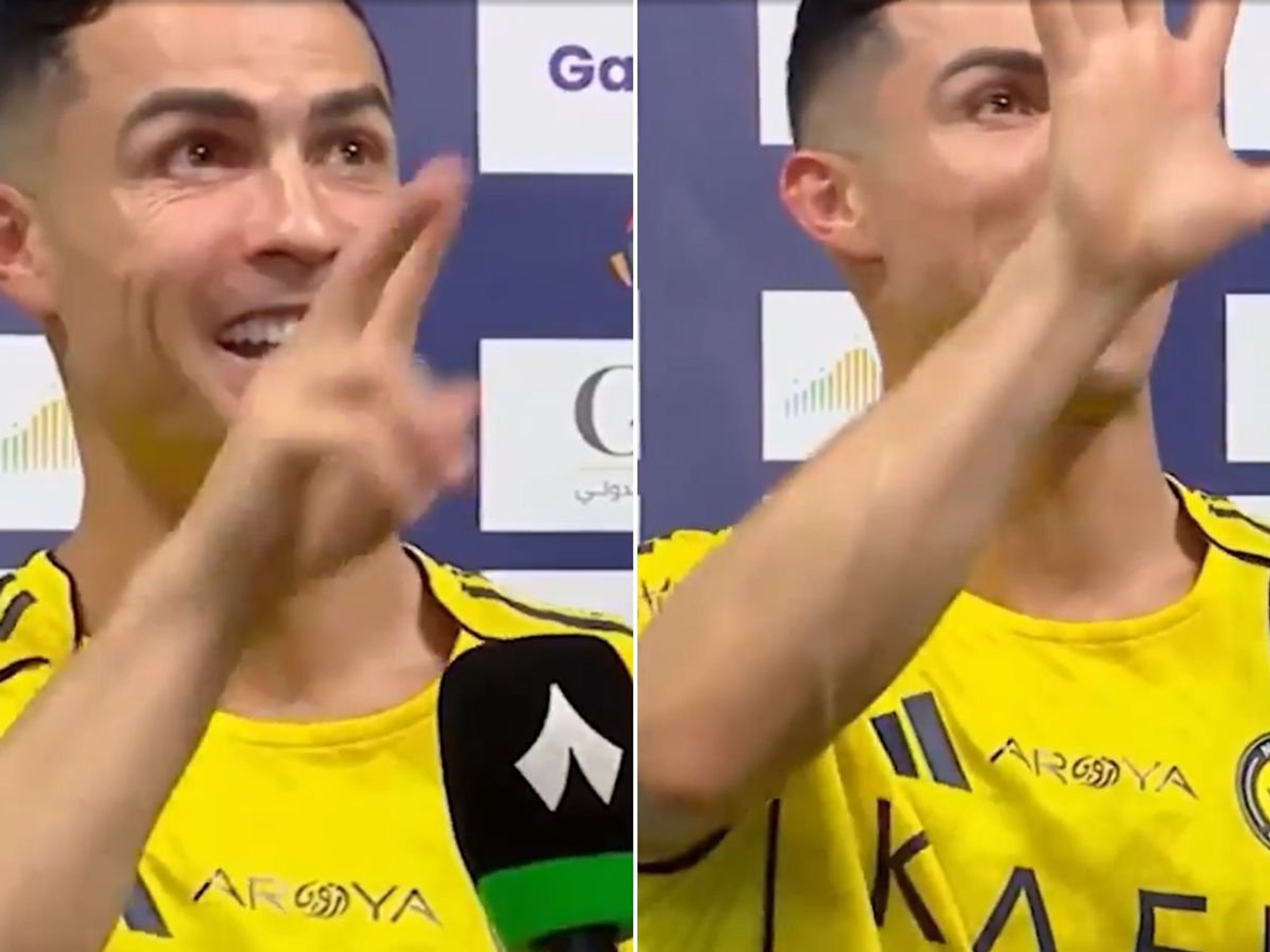 Cristiano Ronaldo halts interview to mock rival fans after firing Al-Nassr to key win