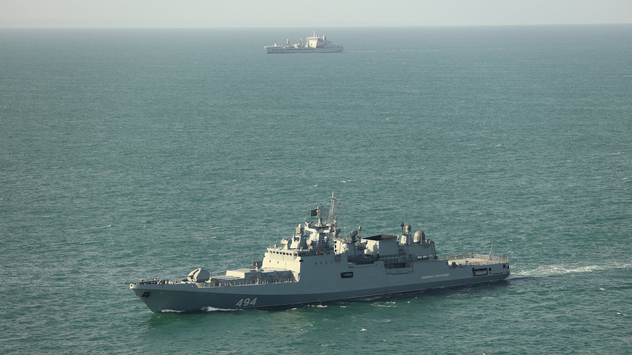 Russian warship monitored for entire MONTH by Royal Navy