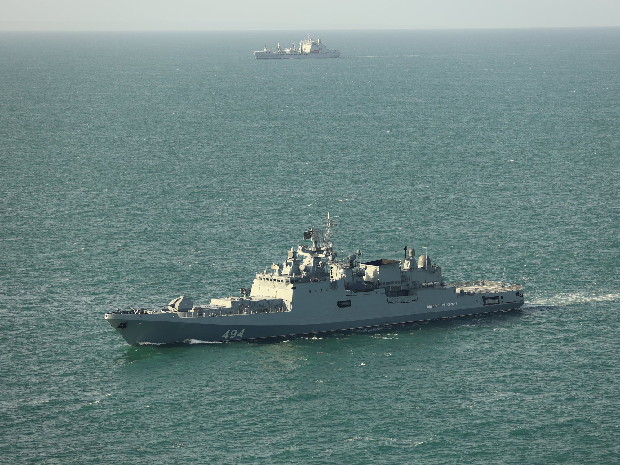 Russian warship monitoried for entire MONTH by Royal Navy