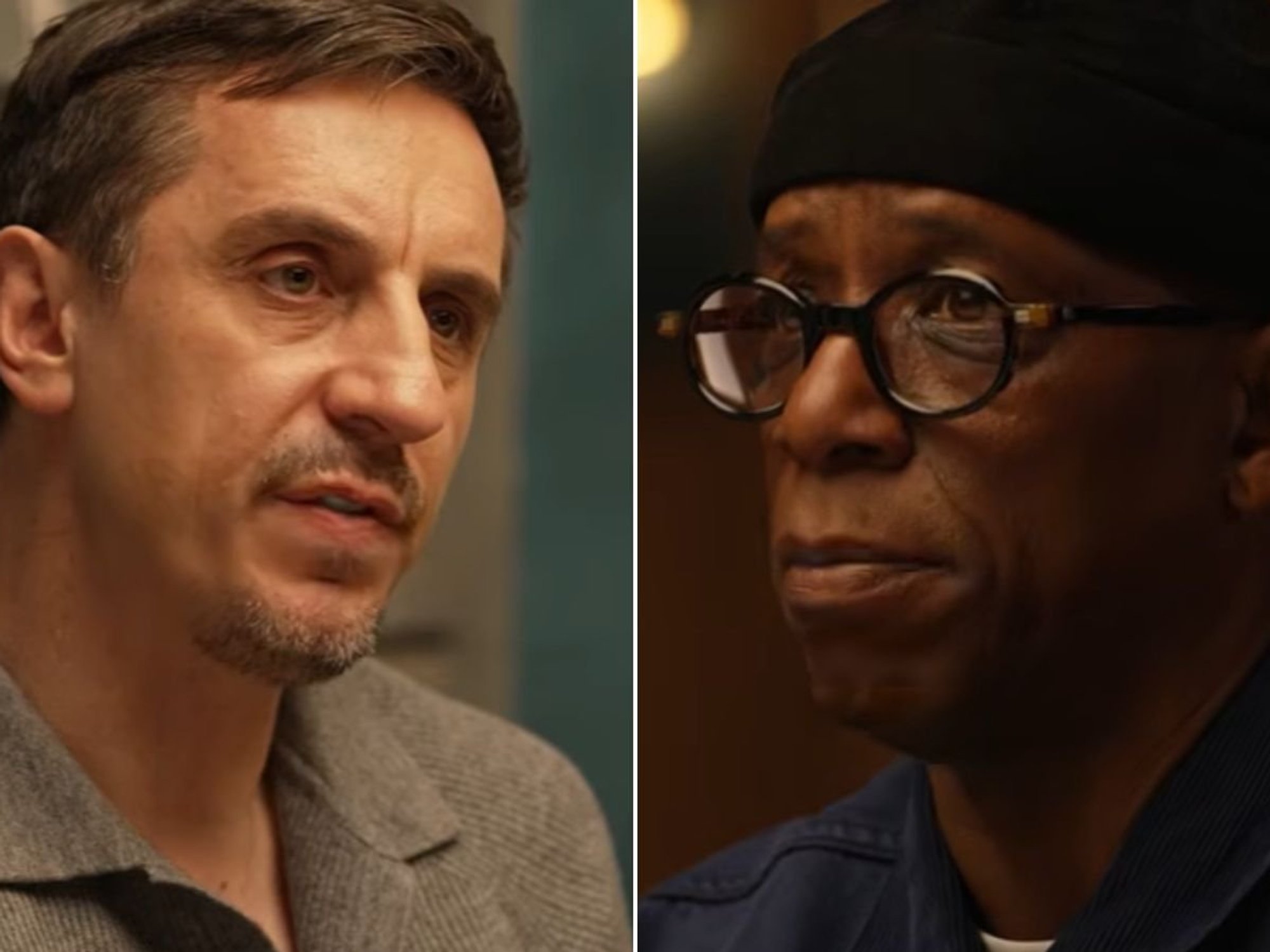 Ian Wright accuses Gary Neville of 'talking like Trump' in furious row over Man City's 115 charges