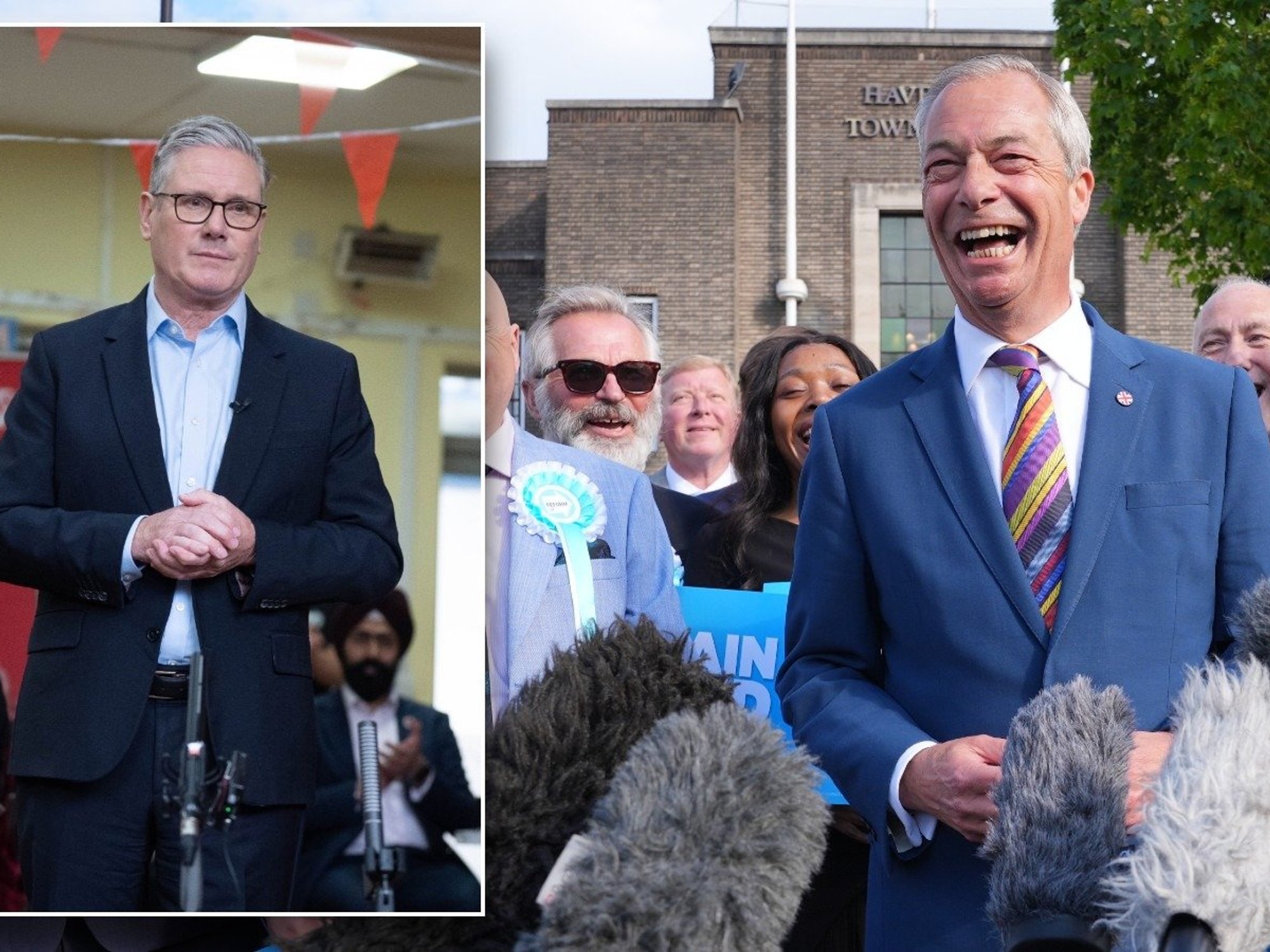 Nigel Farage boasts Reform 'wiped out' Labour and Tories as first union demands Keir Starmer resign