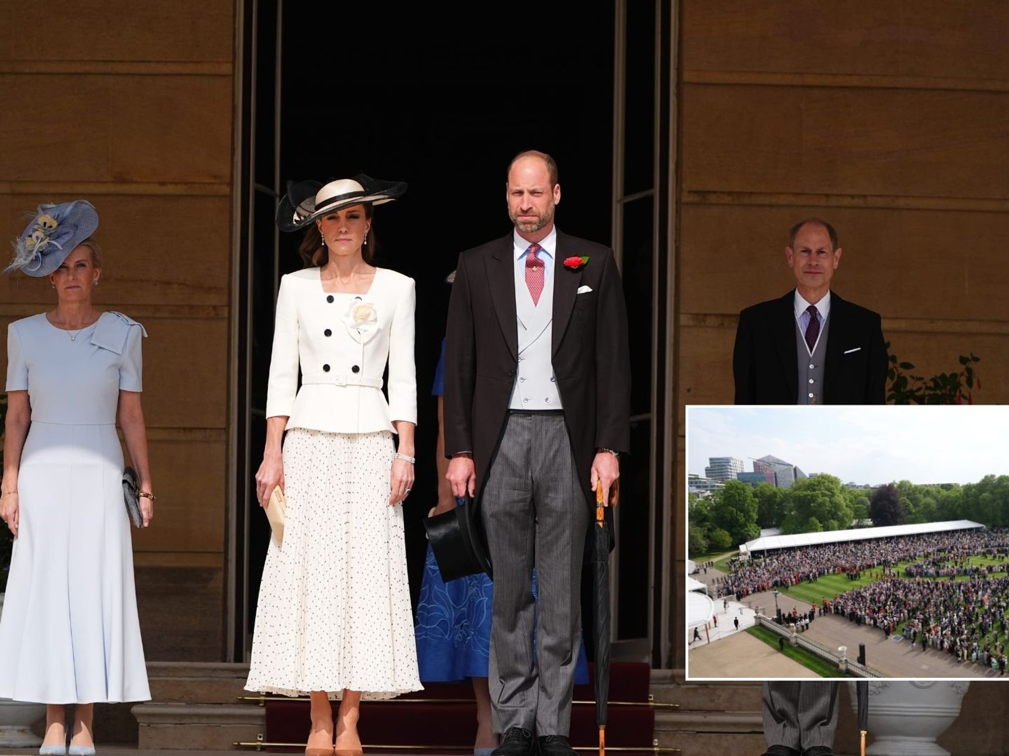 Zara Tindall and Sophie join Catherine and Prince William at Buckingham Palace garden party