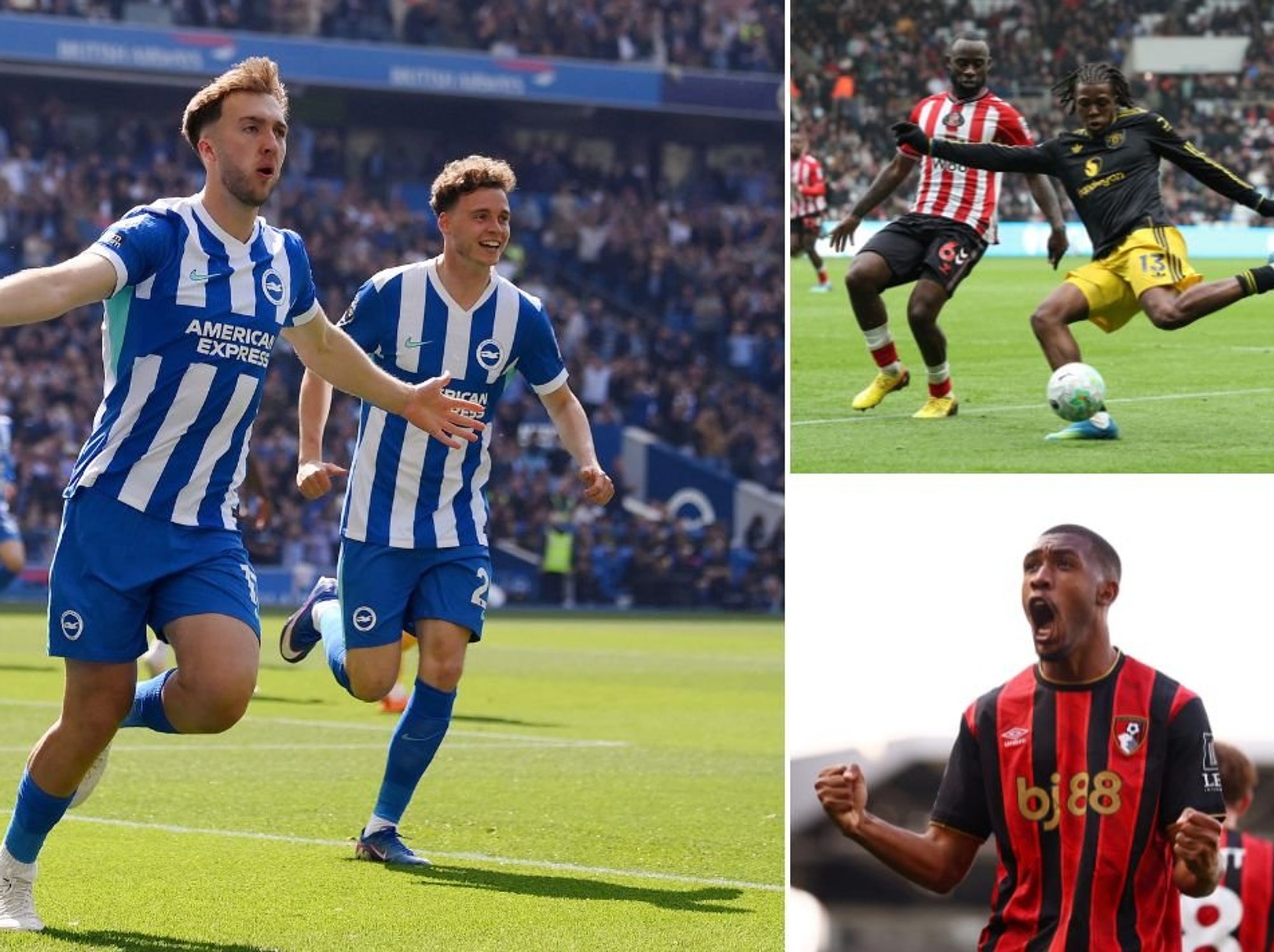 Premier League round-up as Europe-chasing Bournemouth and Brighton secure vital wins and Man Utd held