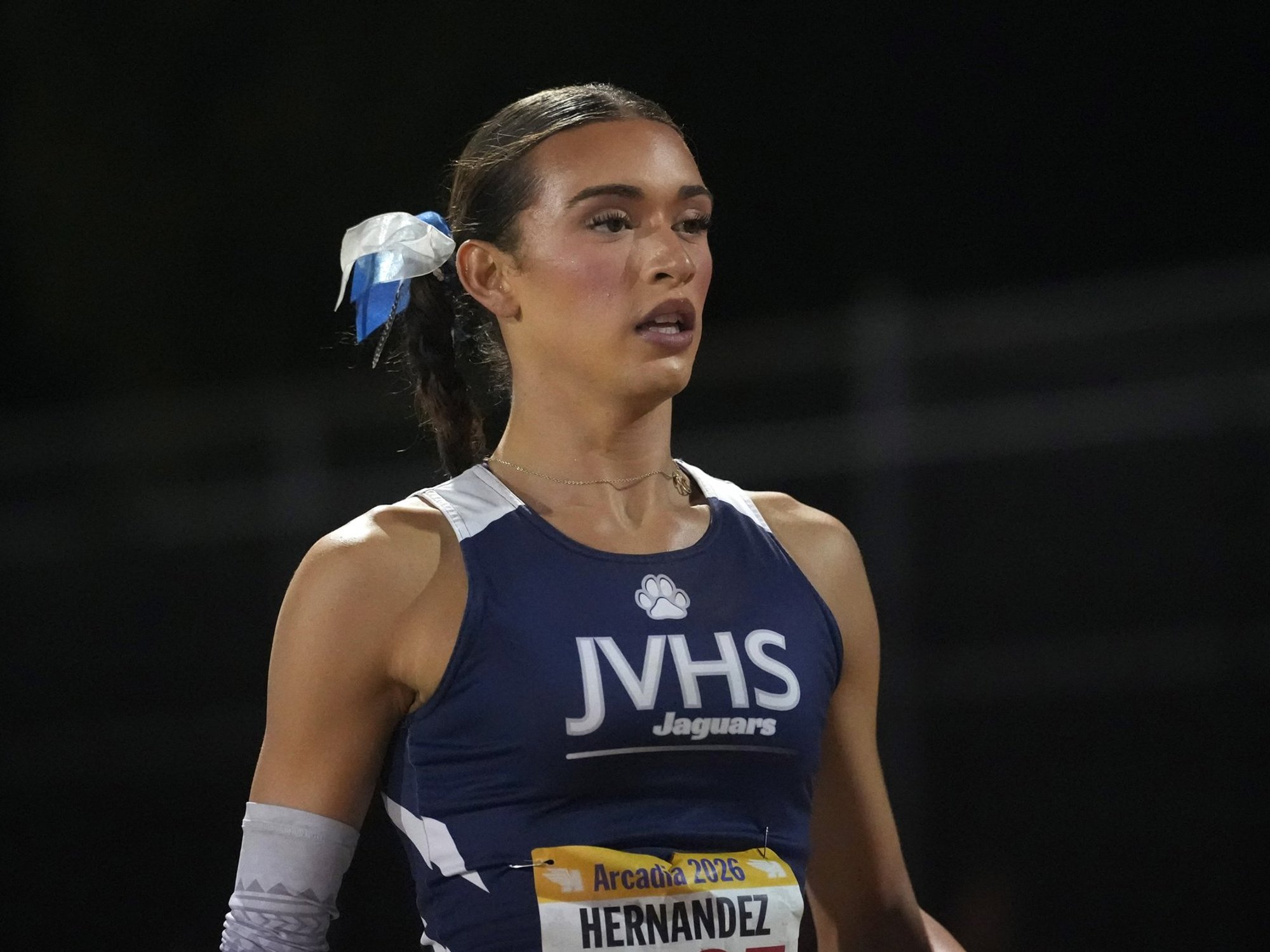 Transgender athlete wins three events as protest erupts at US track meet