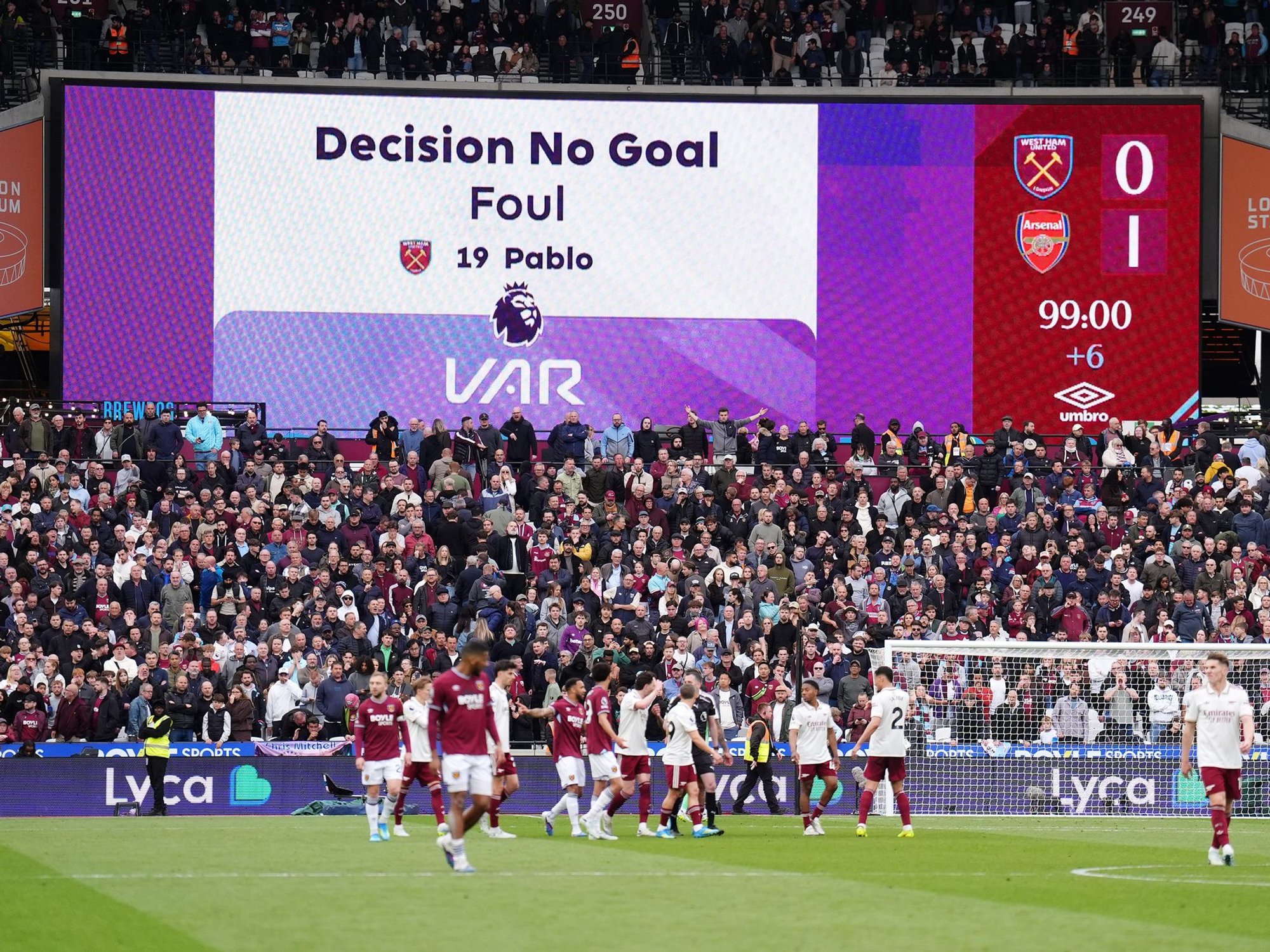 Football facing major rule change after West Ham and Arsenal VAR fiasco