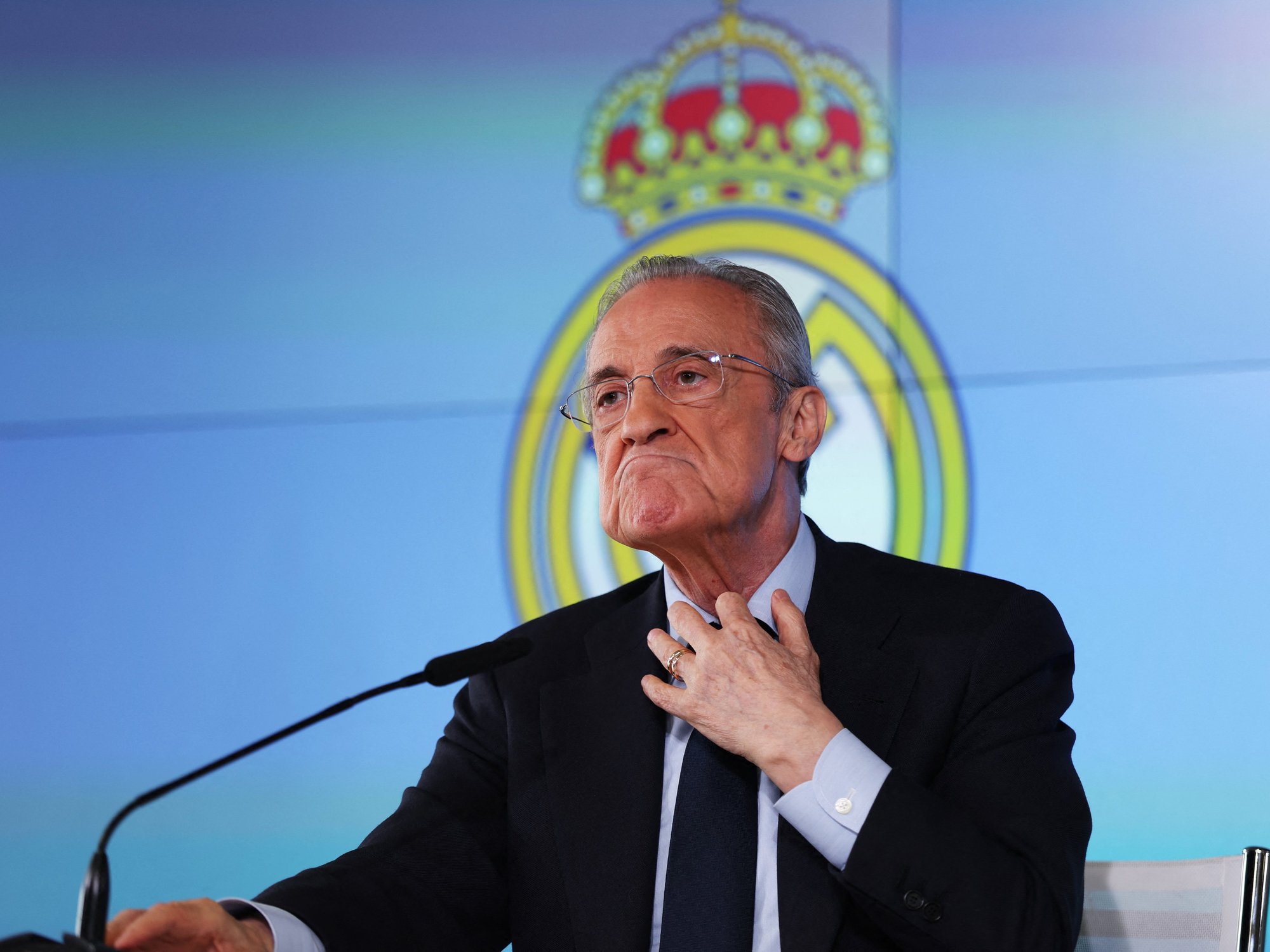 Real Madrid president demands election and lashes out at reporters in astonishing press conference