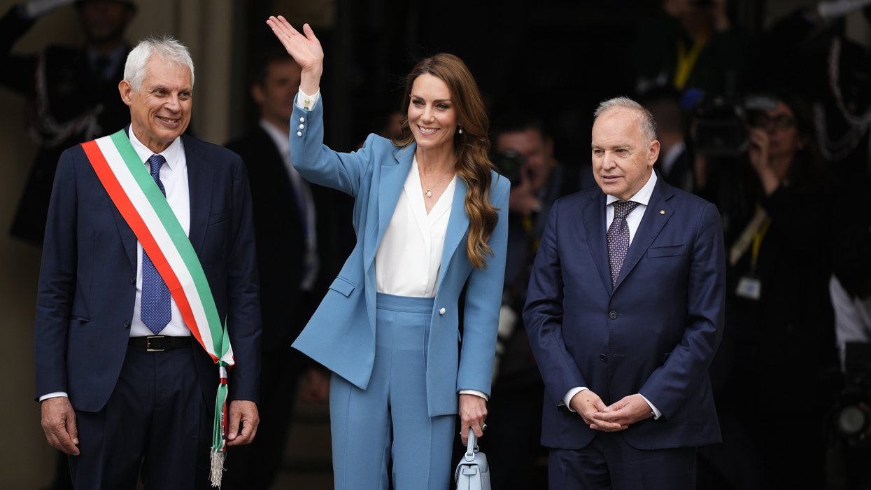 Catherine steps out in Italy for first international trip since her cancer treatment as royal receives honour