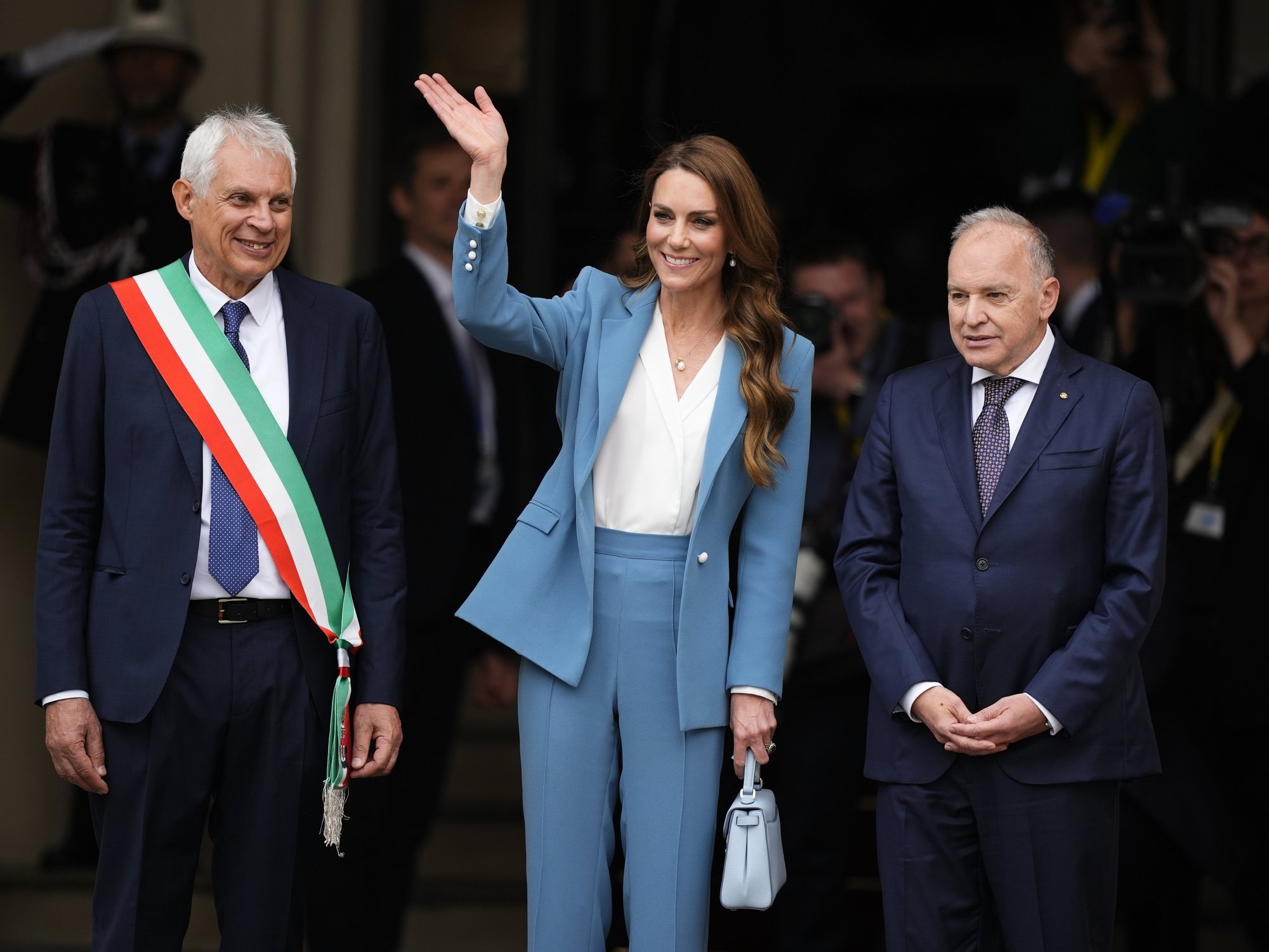 Catherine steps out in Italy for first international trip since her cancer treatment as royal rec...