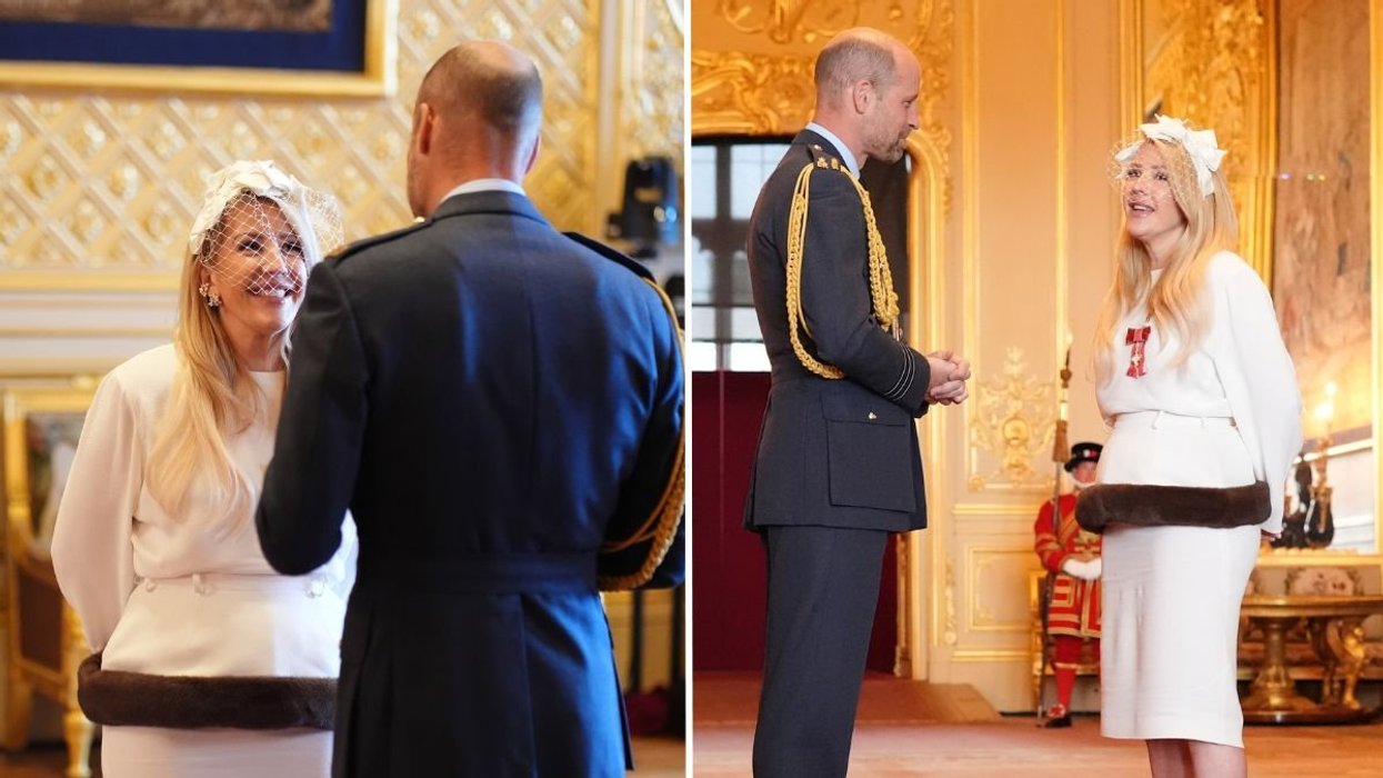 Prince William bestows MBE on Ellie Goulding 15 years after she performed at his wedding to Catherine