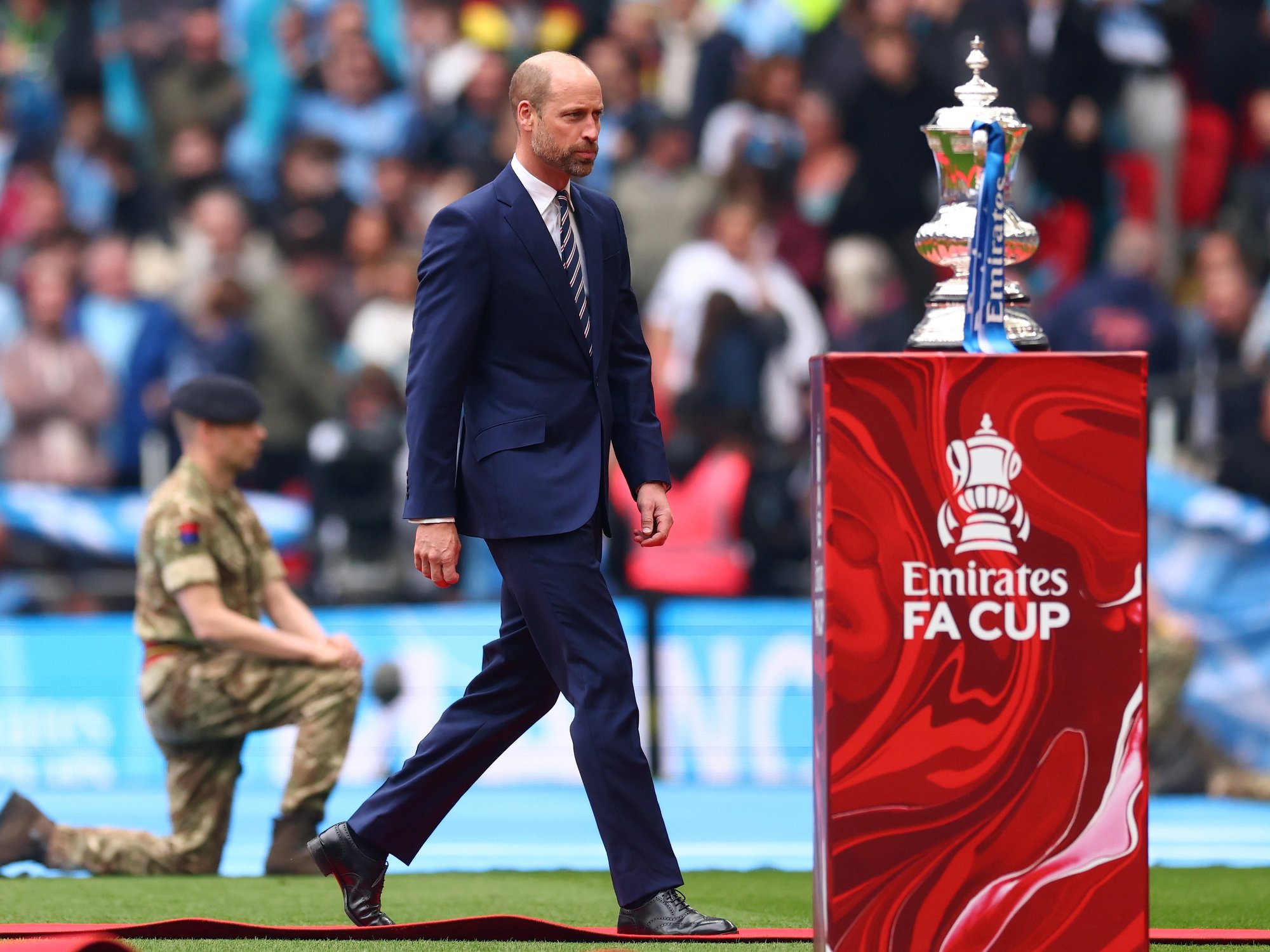Prince William attends FA Cup final as Chelsea face Manchester City