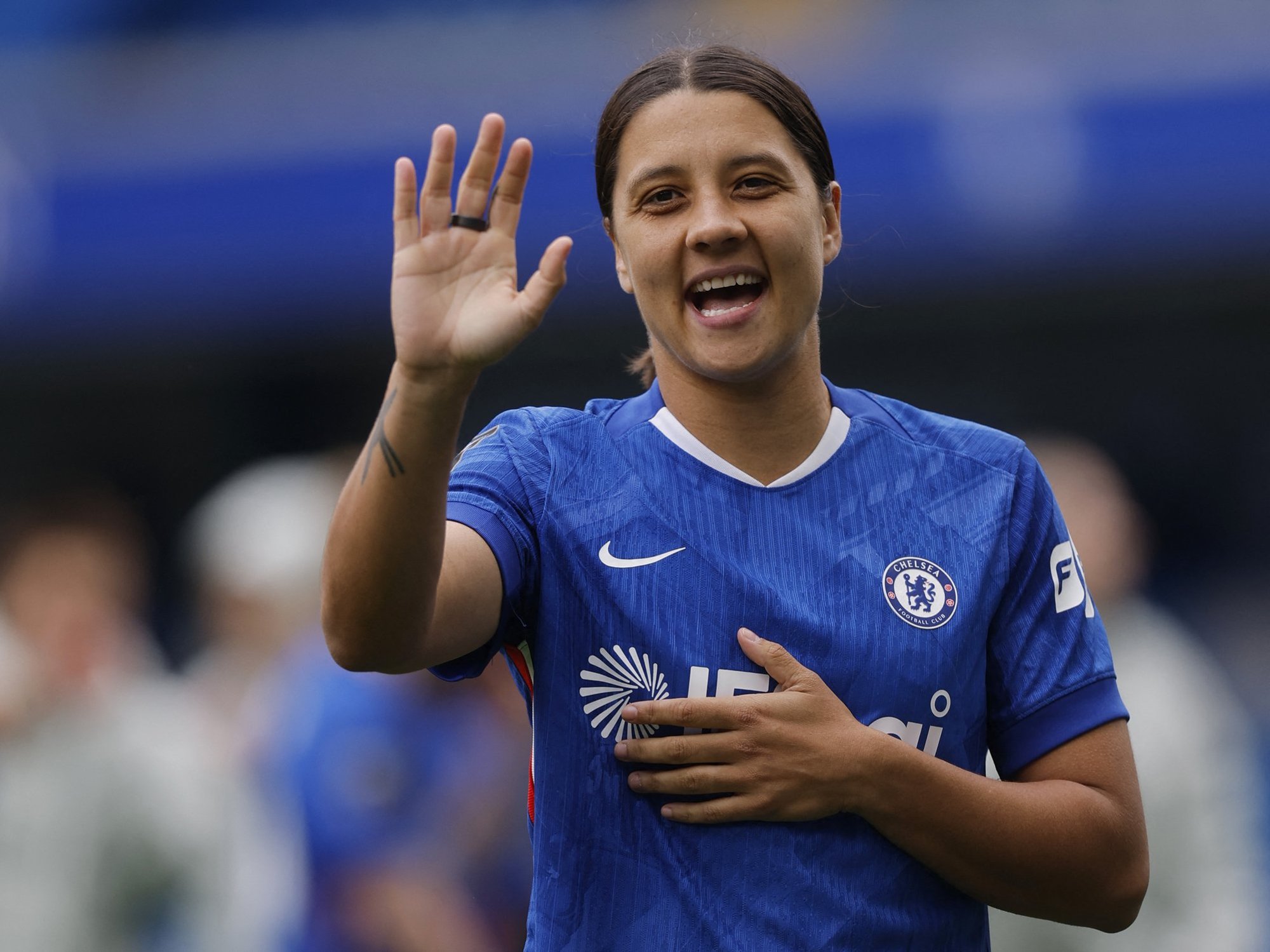 Controversial Chelsea star Sam Kerr scores in final game for club before summer departure