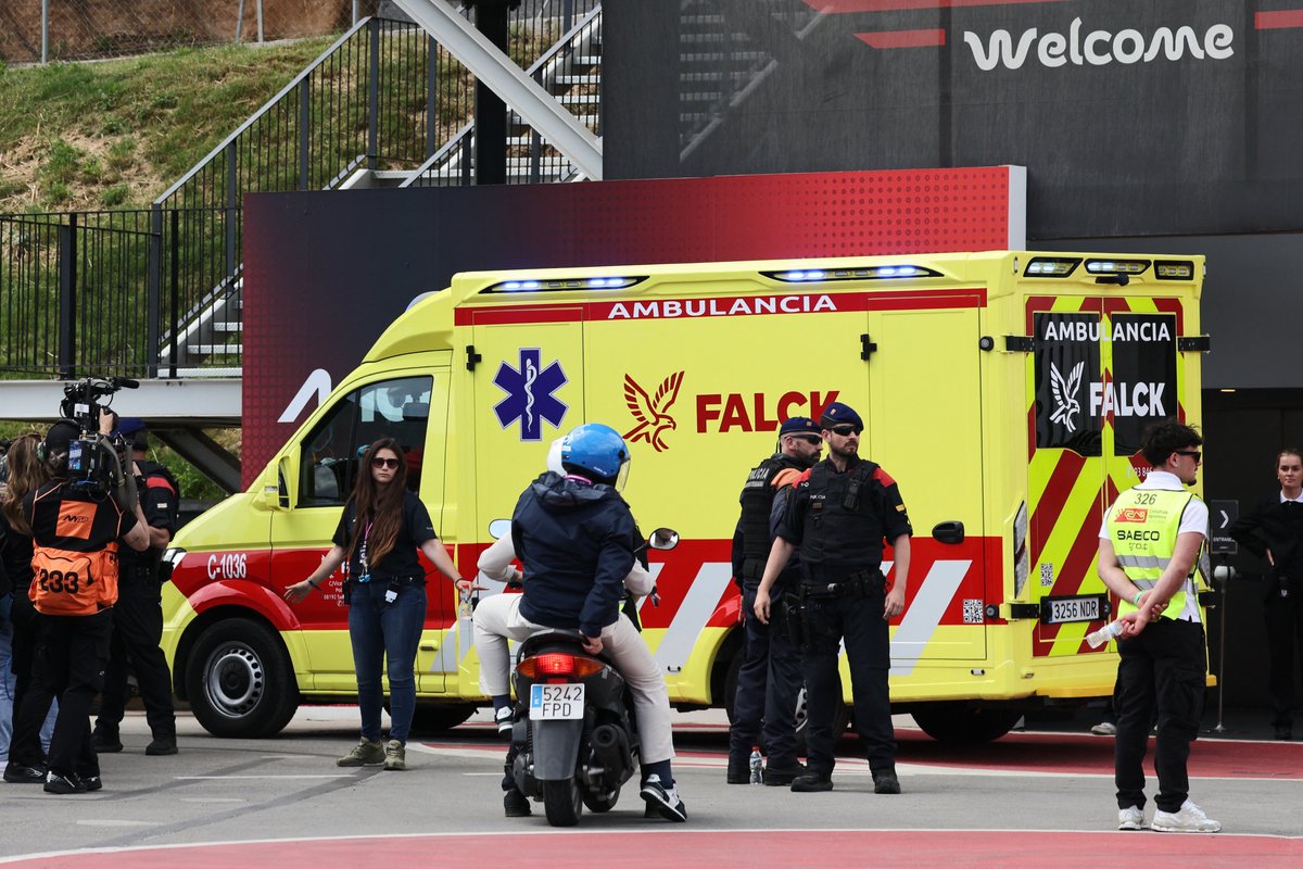 MotoGP star airlifted to hospital after horror crash at Catalonia Grand Prix as health update given