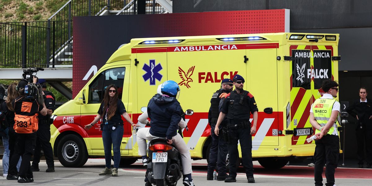 MotoGP star airlifted to hospital after horror crash at Catalonia Grand Prix MotoGP star airlifted to hospital after horror crash at Catalonia Grand Prix