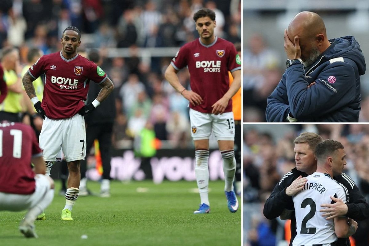 West Ham on brink of relegation after heavy Newcastle defeat as Tottenham rejoice