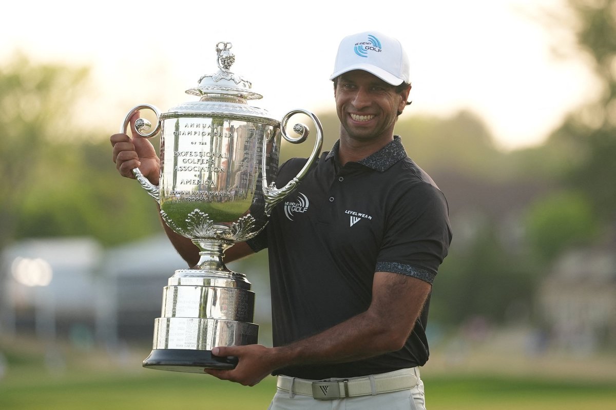 Aaron Rai inspired by two sporting legends as history made at PGA Championship