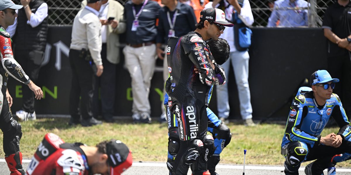 MotoGP champion rushed to hospital in ANOTHER crash at Catalunya Grand Prix MotoGP champion rushed to hospital in ANOTHER crash at Catalunya Grand Prix