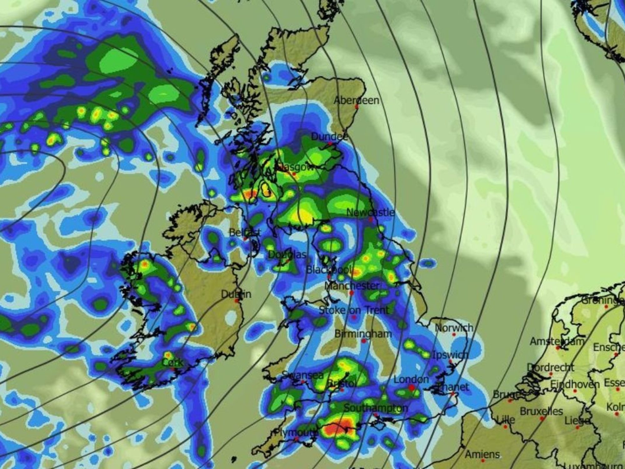 UK weather: Atlantic deluge to sweep Britain ahead of hottest blast of spring so far