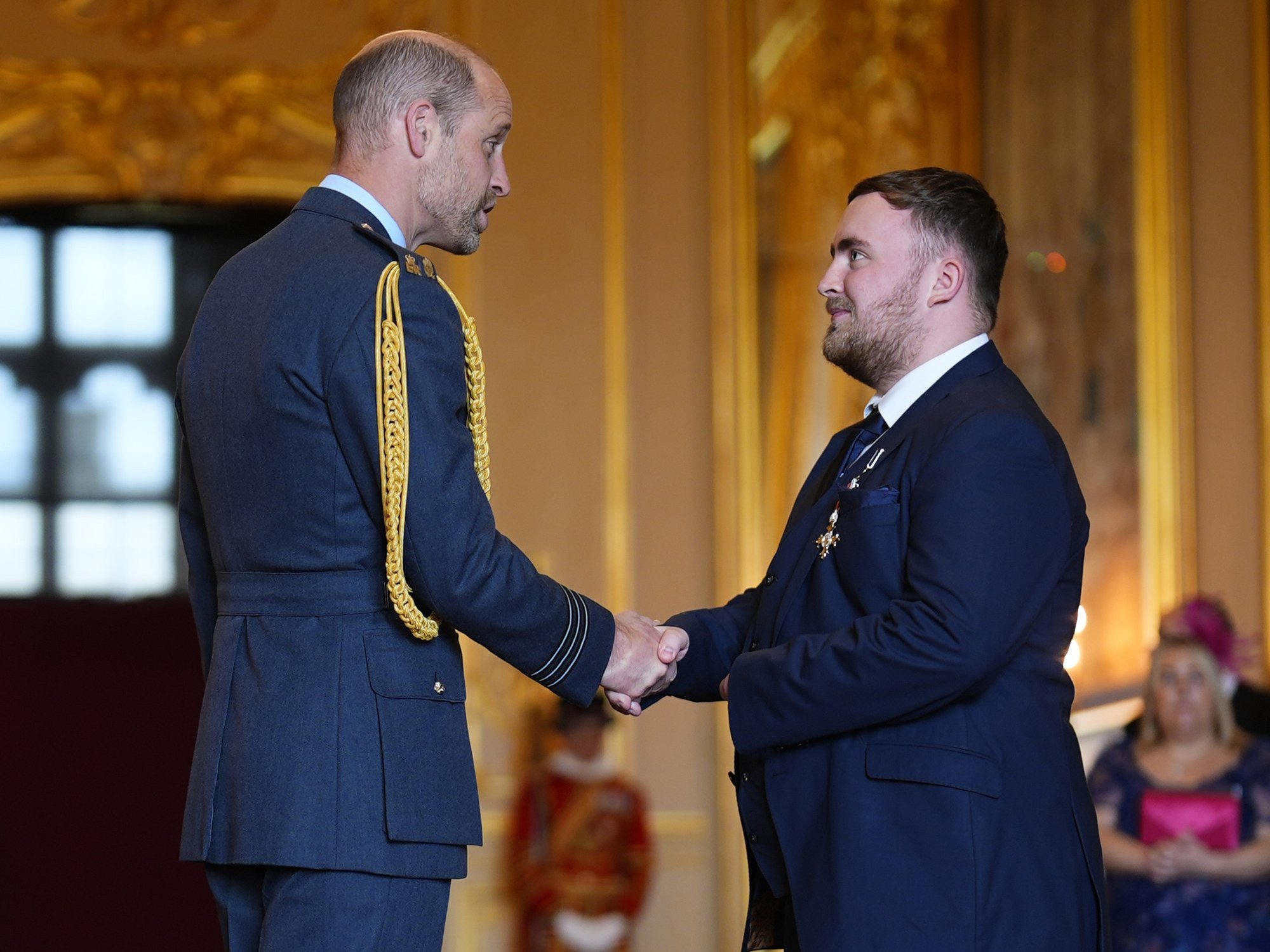 Prince William bestows honour on Luke Littler as a host of stars receive recognition at Windsor Castle
