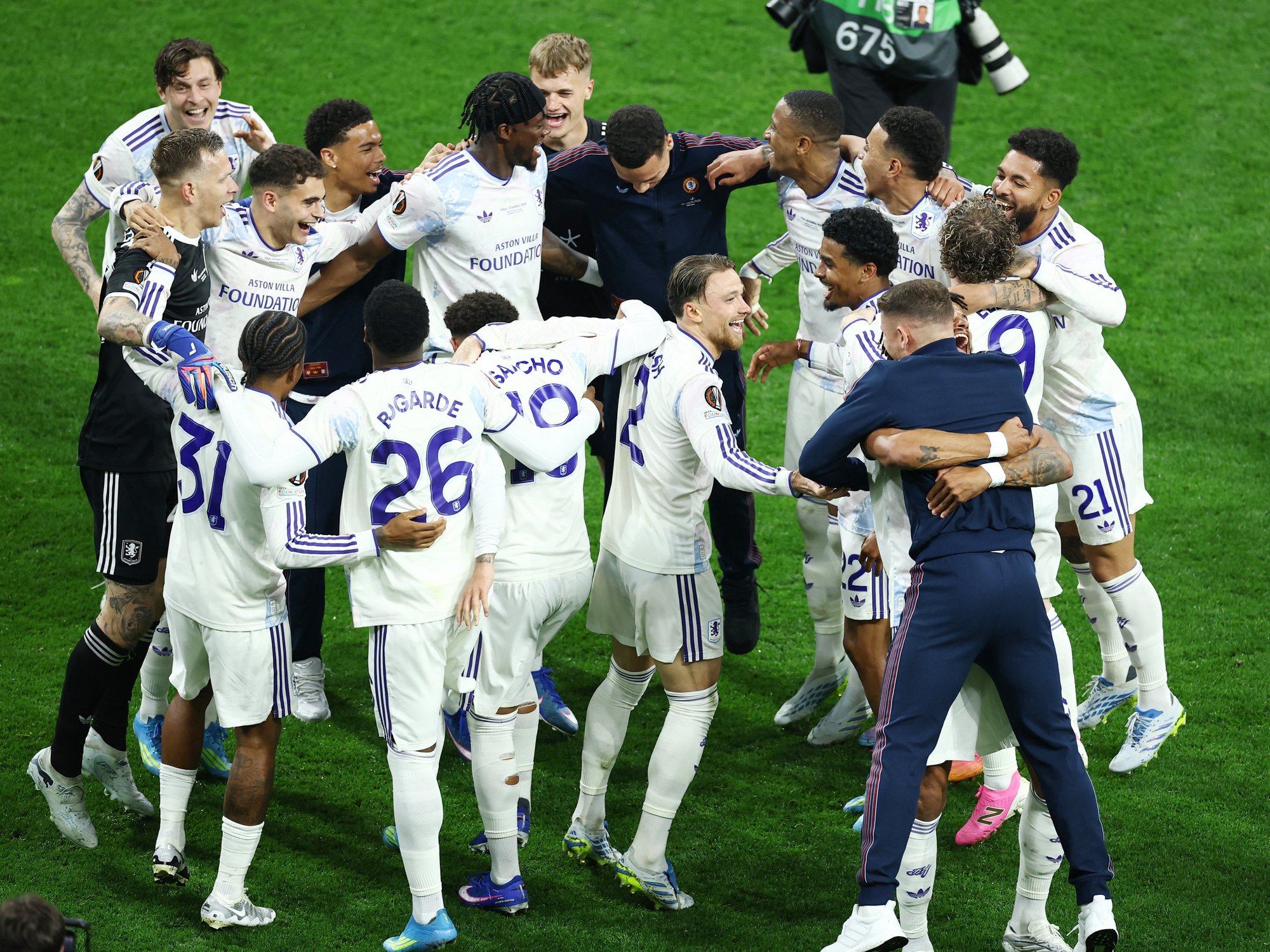 Aston Villa make history after thrashing Freiburg to win Europa League