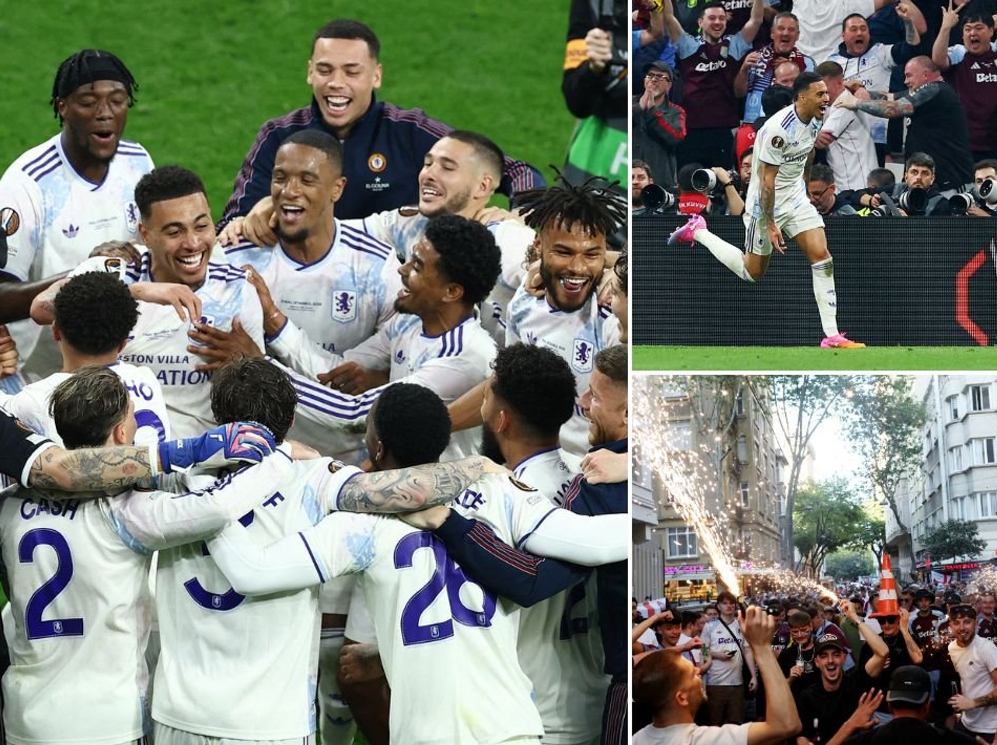 Aston Villa make history after thrashing Freiburg to win Europa League