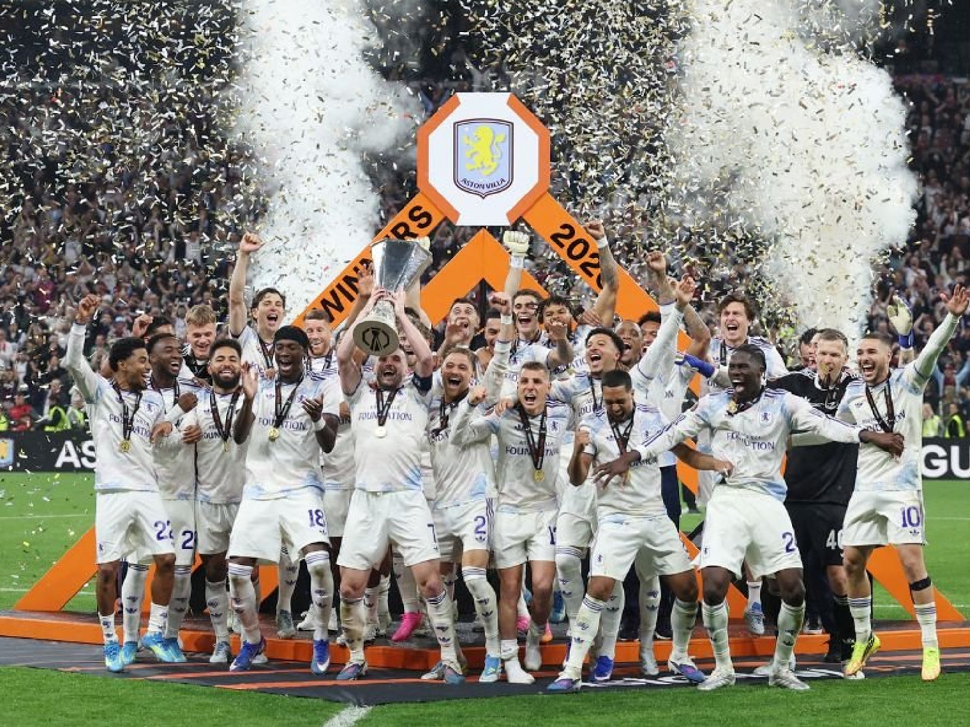 Aston Villa make history after thrashing Freiburg to win Europa League